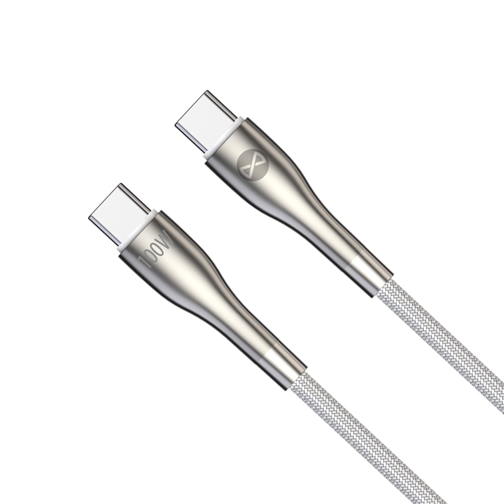 Forever USB 2.0 Cable USB-C male - USB-C 100W Λευκό 1m