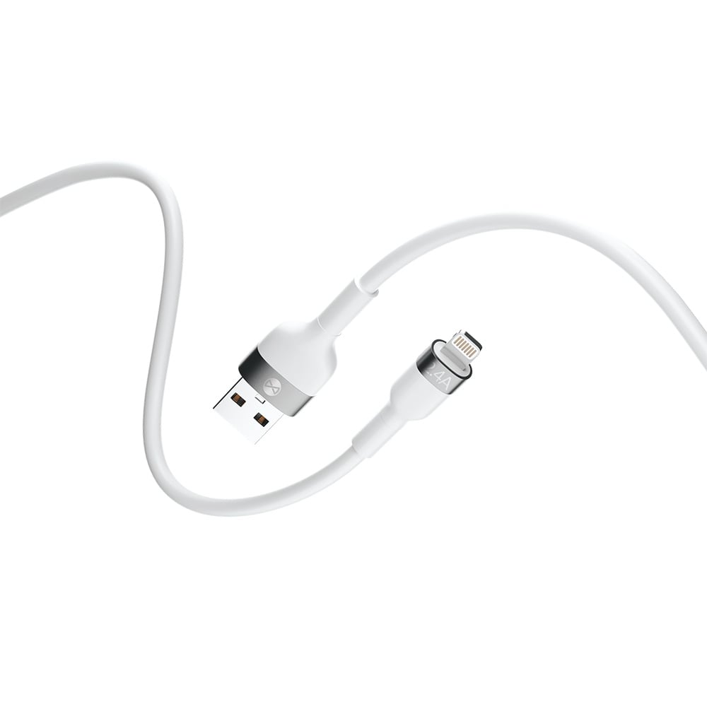 Forever USB-A to Lightning Cable 100W Λευκό 1m