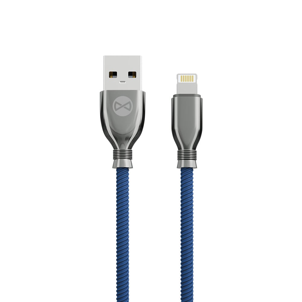 Forever Braided USB to Lightning Cable Μπλε 1m (GSM097155)