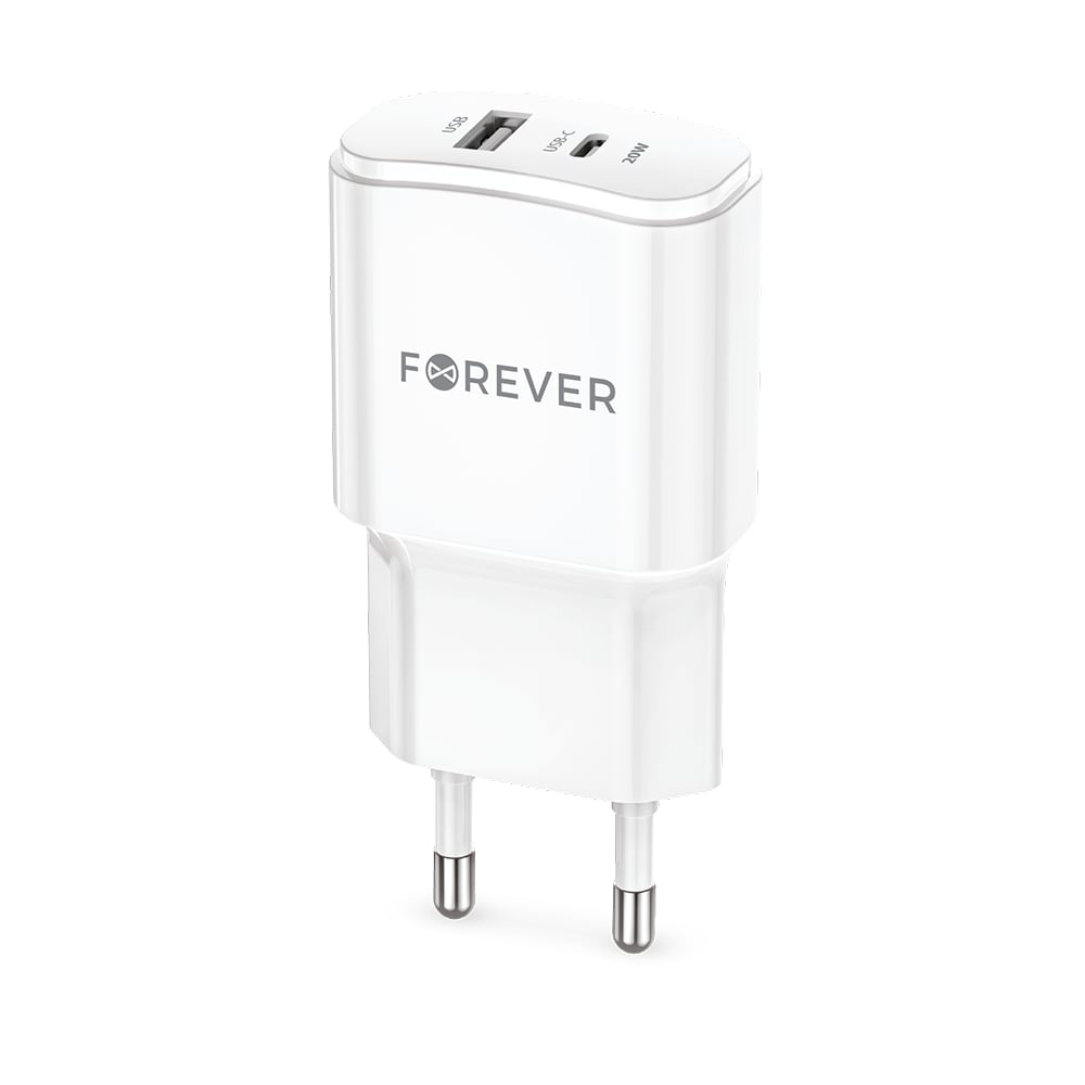 Forever Φορτιστής Χωρίς Καλώδιο 20W Power Delivery Λευκός (TC-01-20AC)