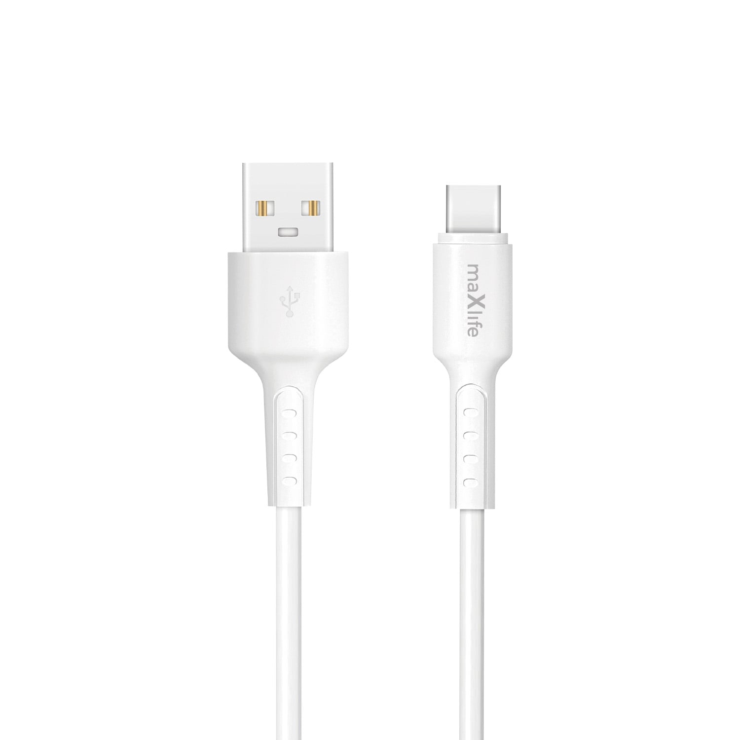 Maxlife USB 2.0 Cable USB-C male - USB-A 35W Λευκό 1m