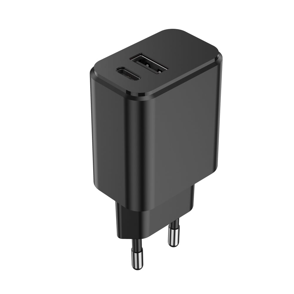 Setty Φορτιστής Χωρίς Καλώδιο με Θύρα USB-A και Θύρα USB-C 20W Power Delivery / Quick Charge 3.0 Λευκός (GSM106082)