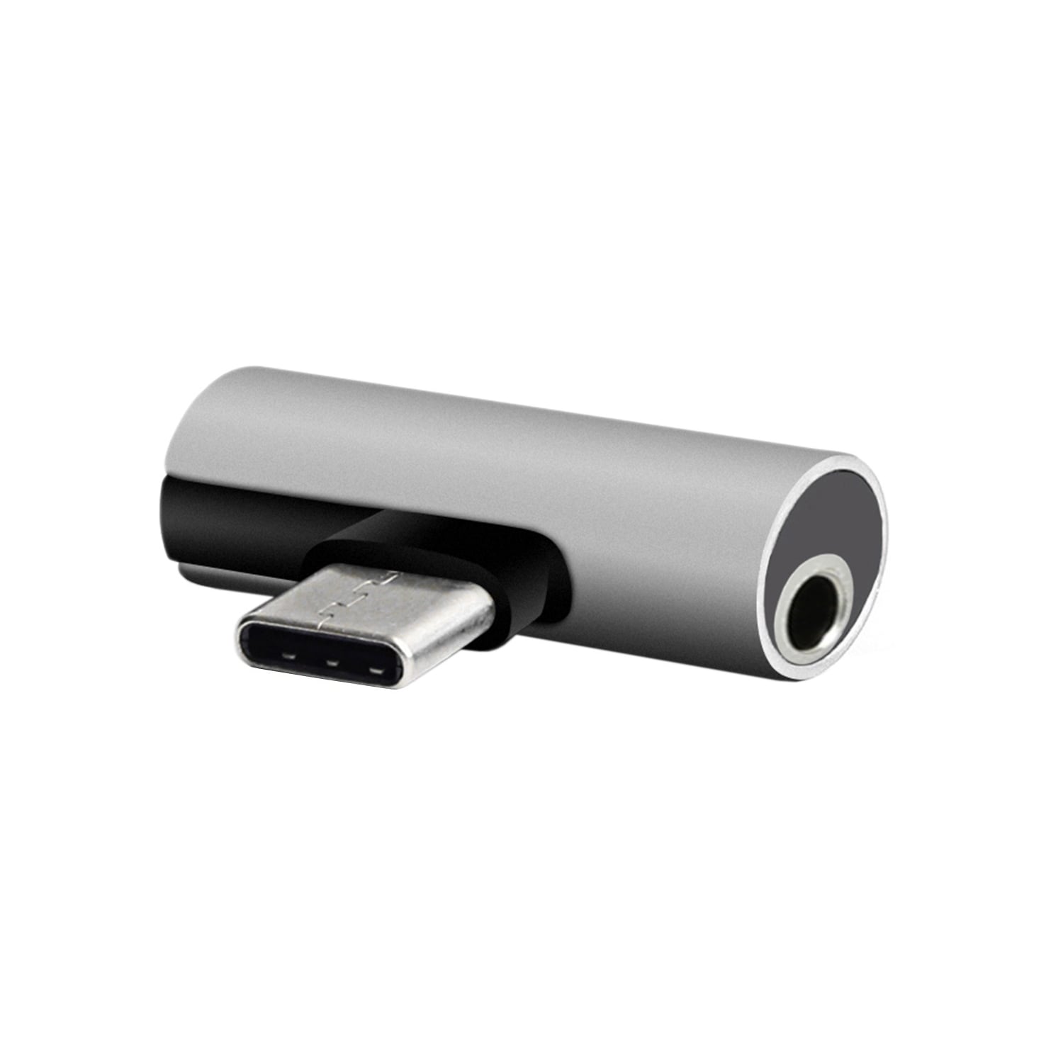 Setty Μετατροπέας USB-C male σε 3.5mm / USB-C female Ασημί 1τμχ AD-C-JC-7