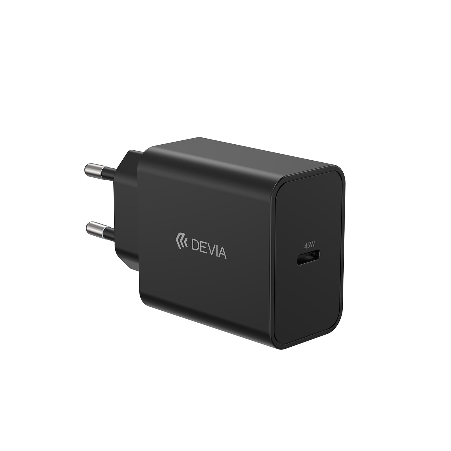 Devia Φορτιστής Χωρίς Καλώδιο με Θύρα USB-C 45W Power Delivery Μαύρος (Rocket Series)