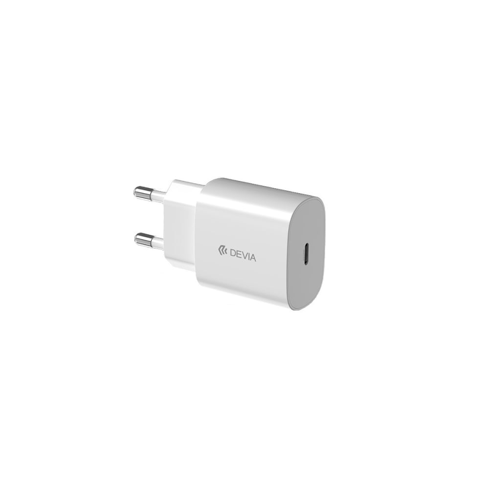 Devia Φορτιστής Χωρίς Καλώδιο με Θύρα USB-C 25W Power Delivery Λευκός (EA315)