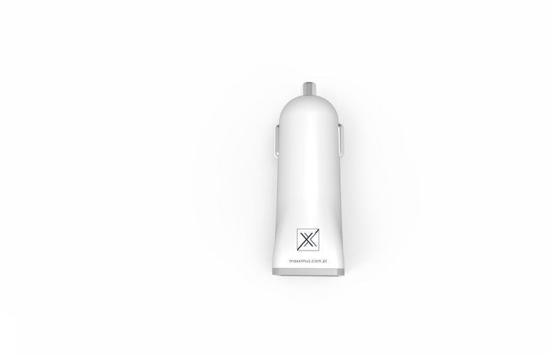 Maxximus Φορτιστής Αυτοκινήτου 2.1A με Θύρες: 2xUSB Λευκός