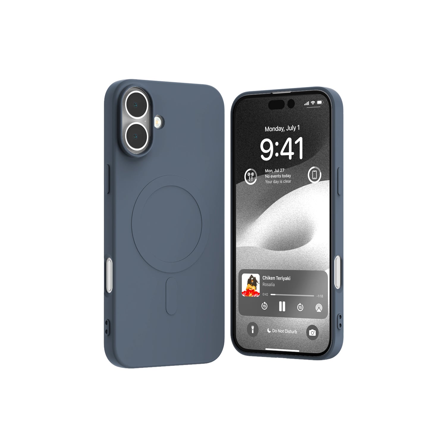 Mercury Back Cover Σιλικόνης / Πλαστικό Μπλε (iPhone 16 Plus)