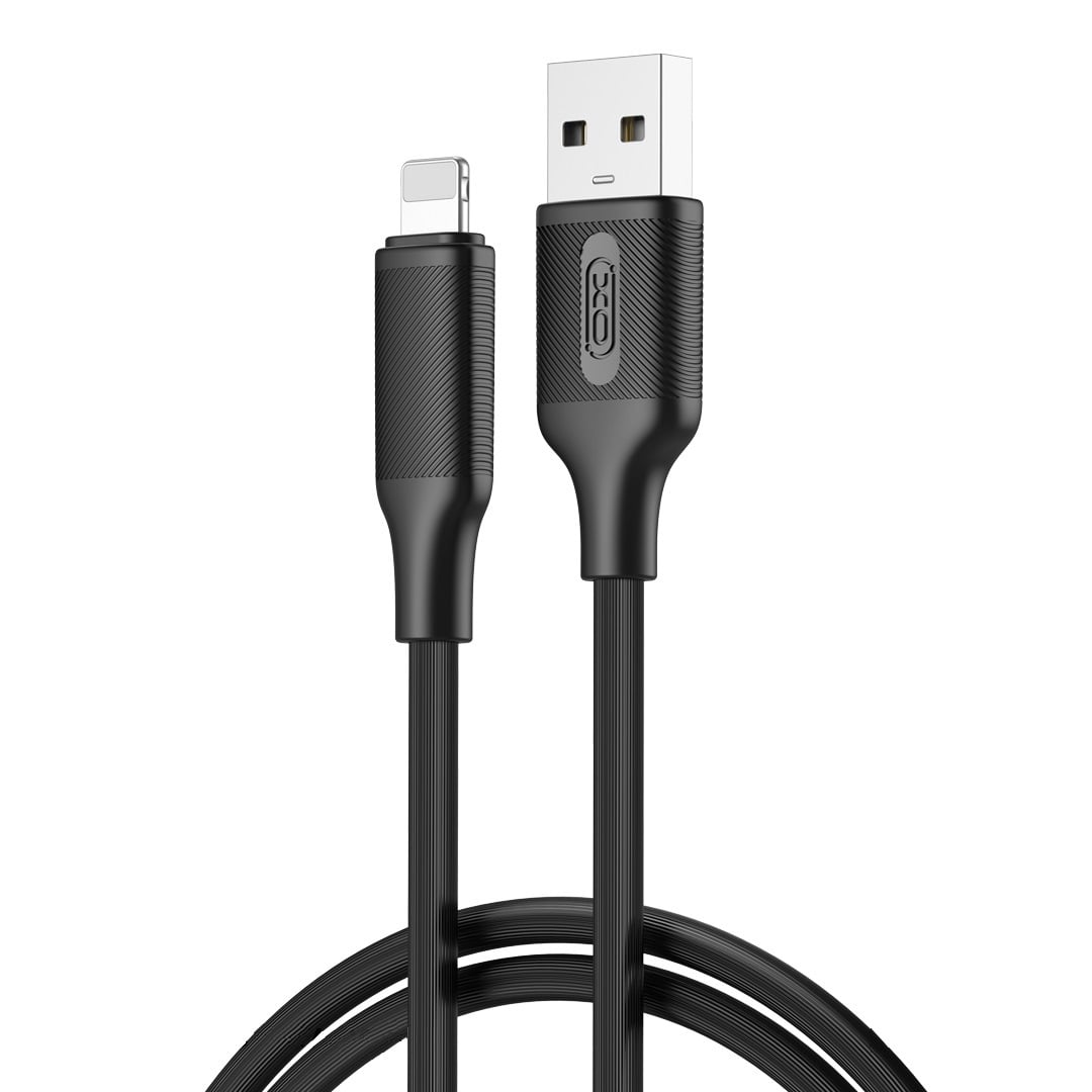 XO USB-A to Lightning Cable 18W Μαύρο 1m 16.005.0317