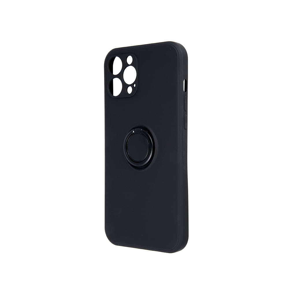 TelForceOne Finger Grip Back Cover Σιλικόνης Μαύρο (Galaxy S25 Edge)