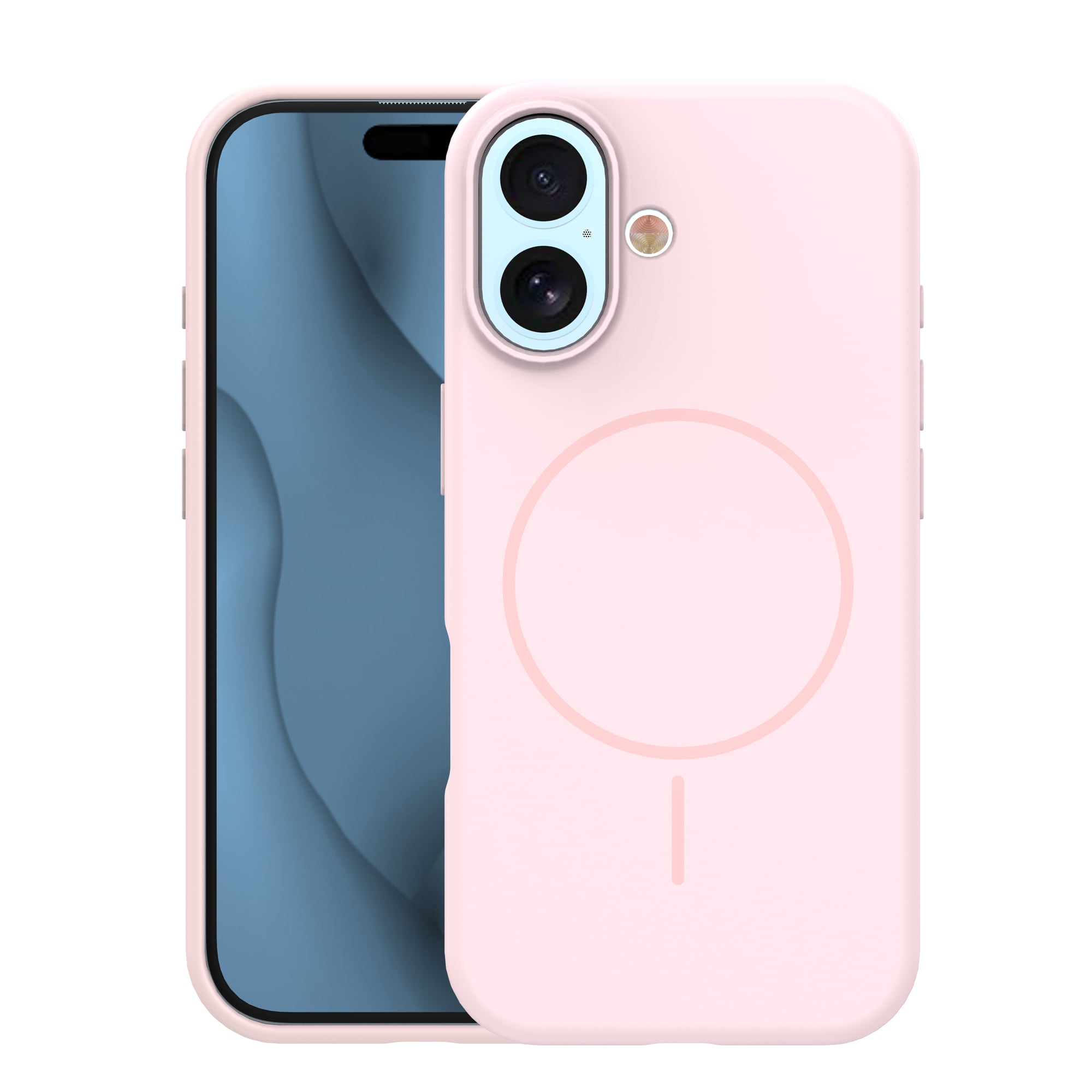 TelForceOne Silicone Thin Mag Back Cover Σιλικόνης Ροζ (iPhone 17)