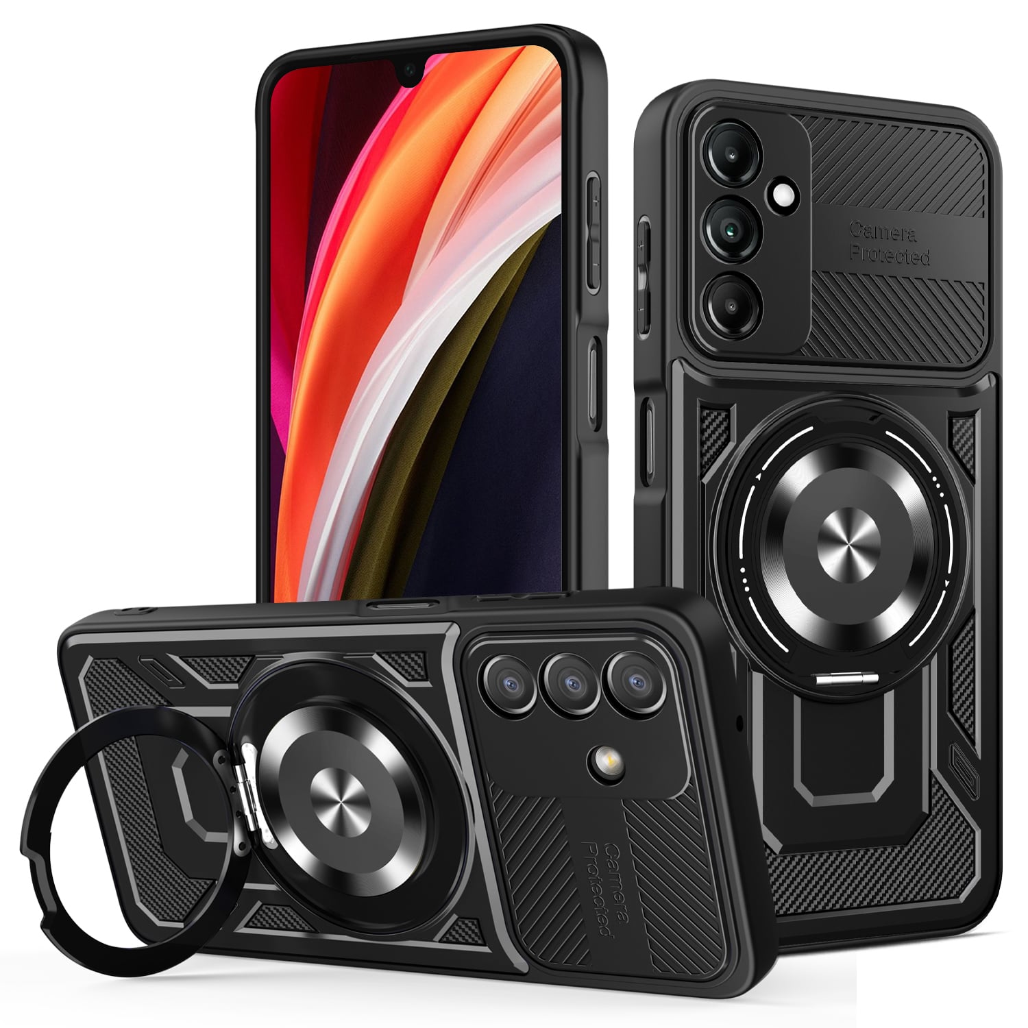 Defender Armor Mag Back Cover Μεταλλικό Μαύρο (Galaxy A17)