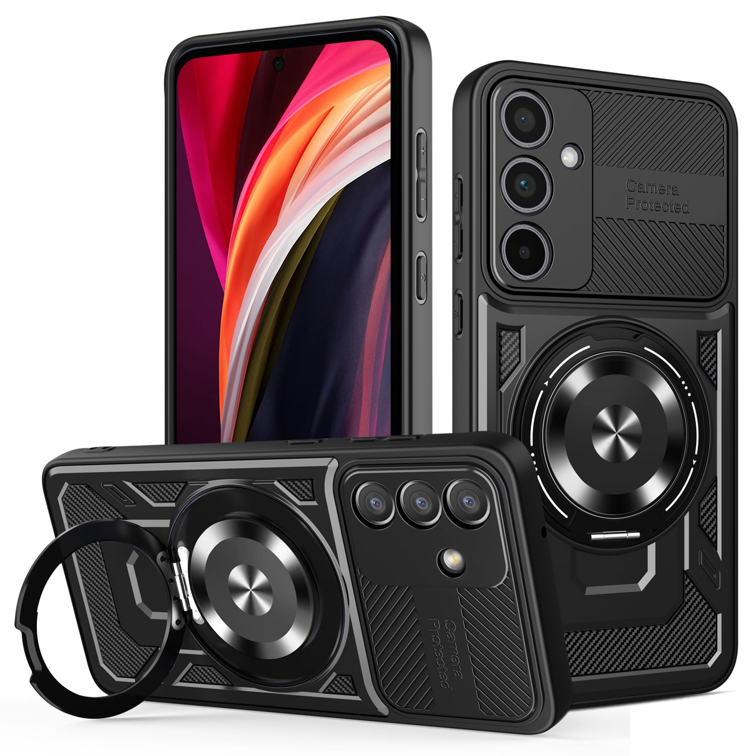 TelForceOne Defender Armor Mag 360 Full Cover Σιλικόνης / Πλαστικό Μαύρο (Galaxy A55)