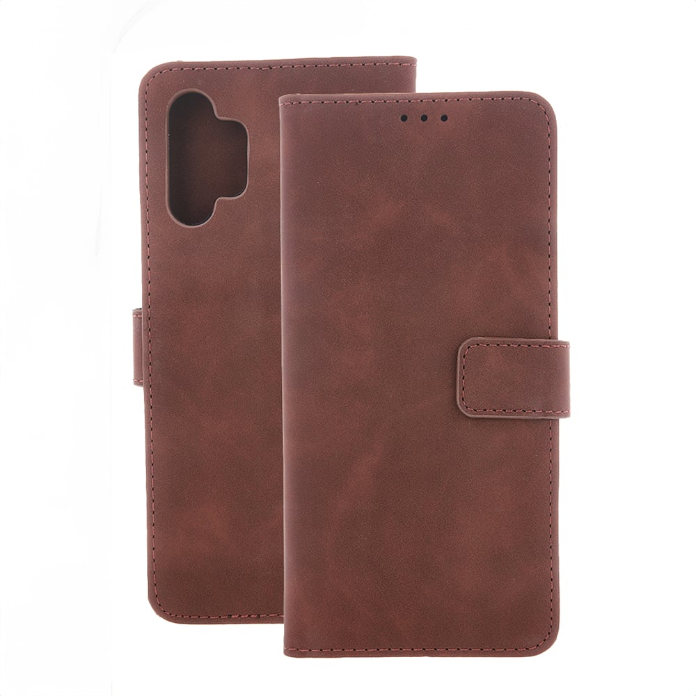 Smart Velvet Wallet Δερμάτινο Καφέ (Redmi 9C)