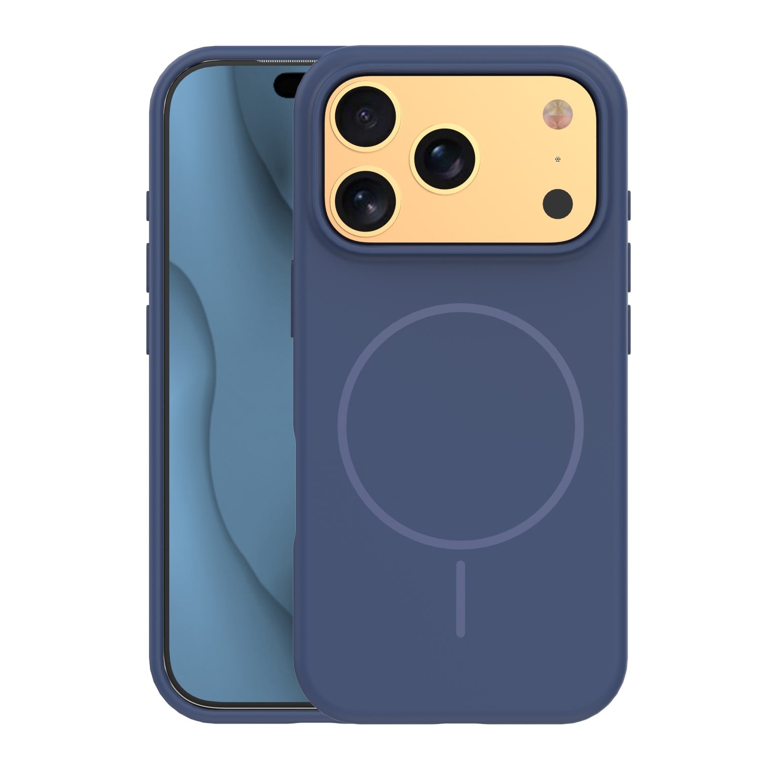 Thin Mag Back Cover Σιλικόνης Μπλε (iPhone 17 Pro Max)