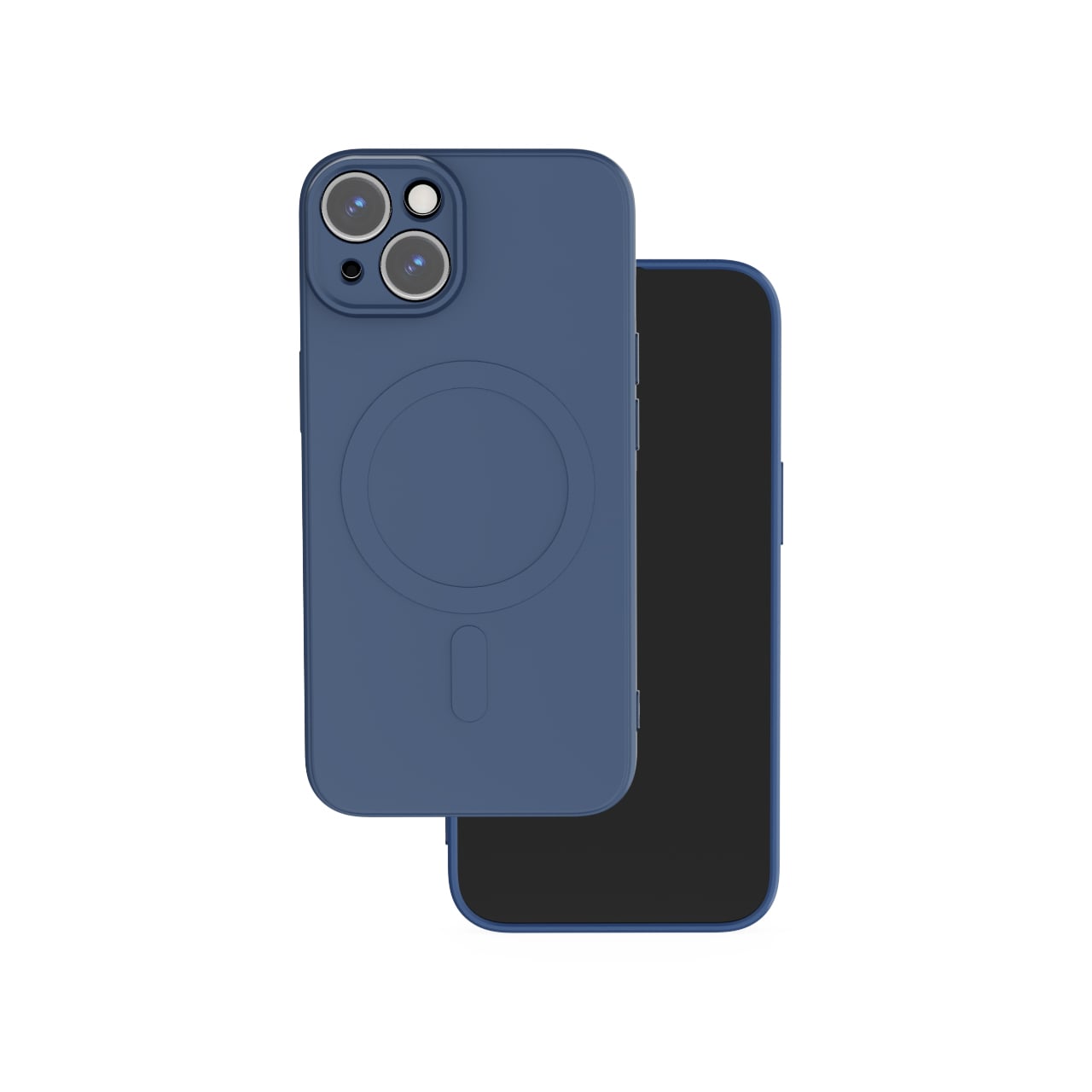 Simple Back Cover Σιλικόνης Navy Μπλε (iPhone 15)