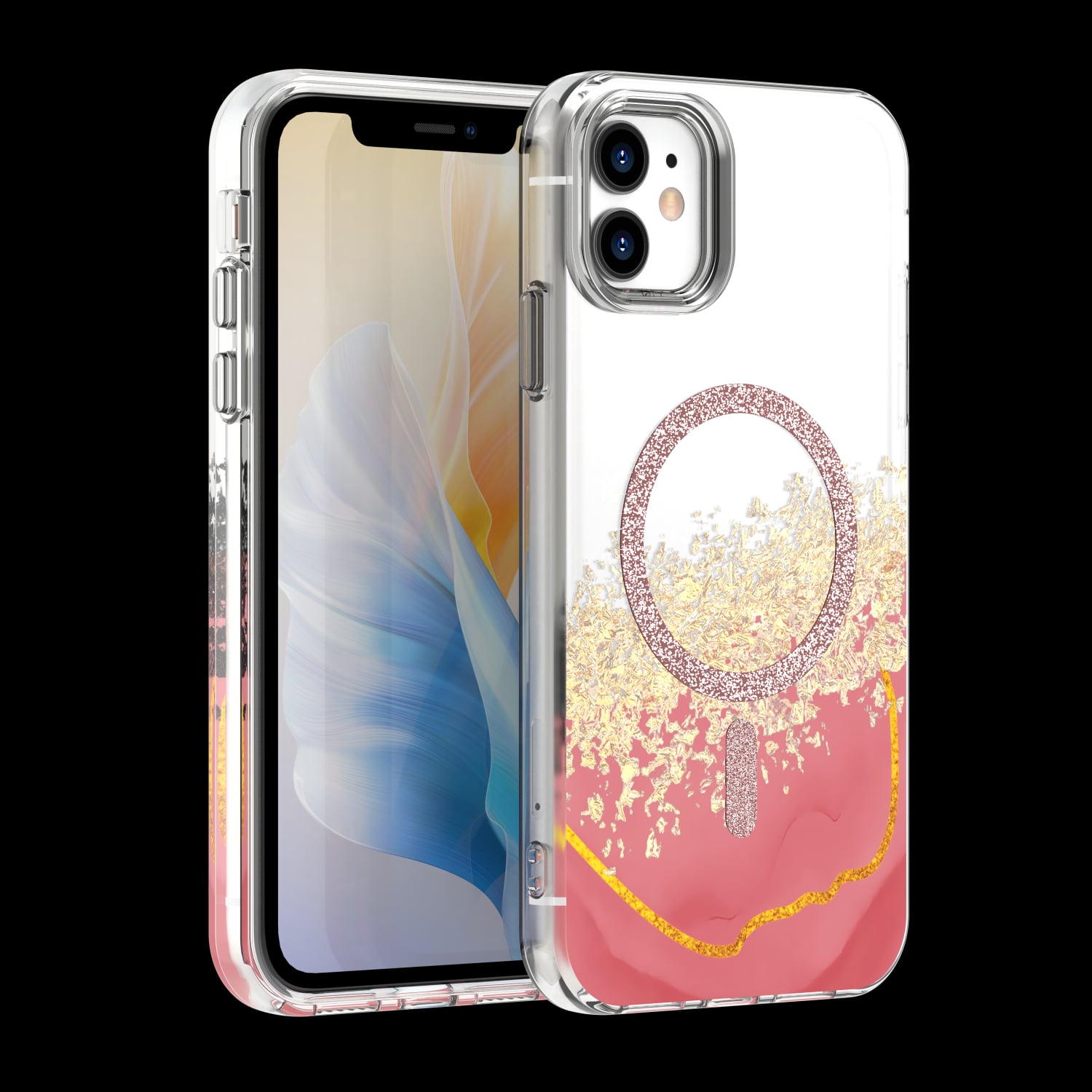 Epoxy Mag Back Cover Ροζ (iPhone 11)
