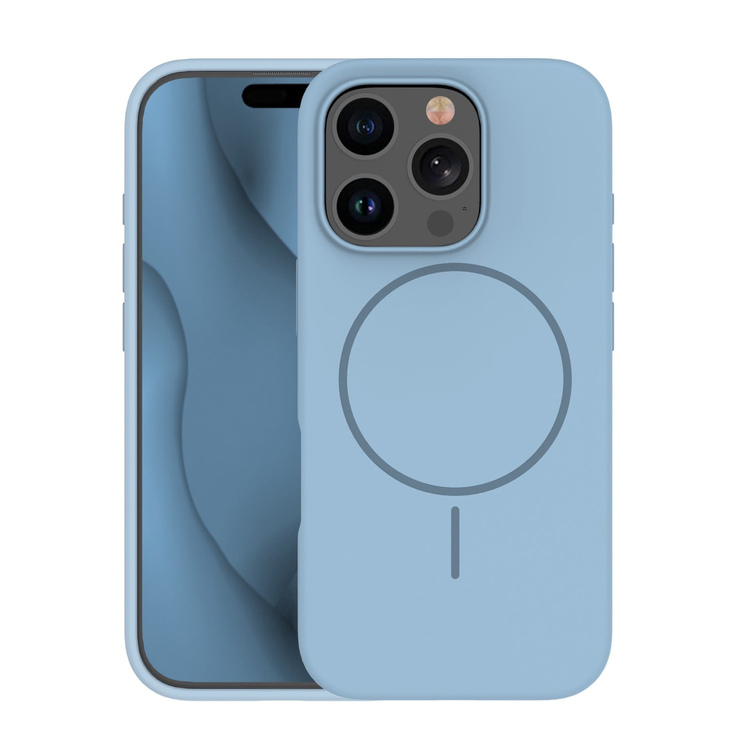 TelForceOne Silicone Thin Mag Back Cover Σιλικόνης Μπλε (iPhone 13)