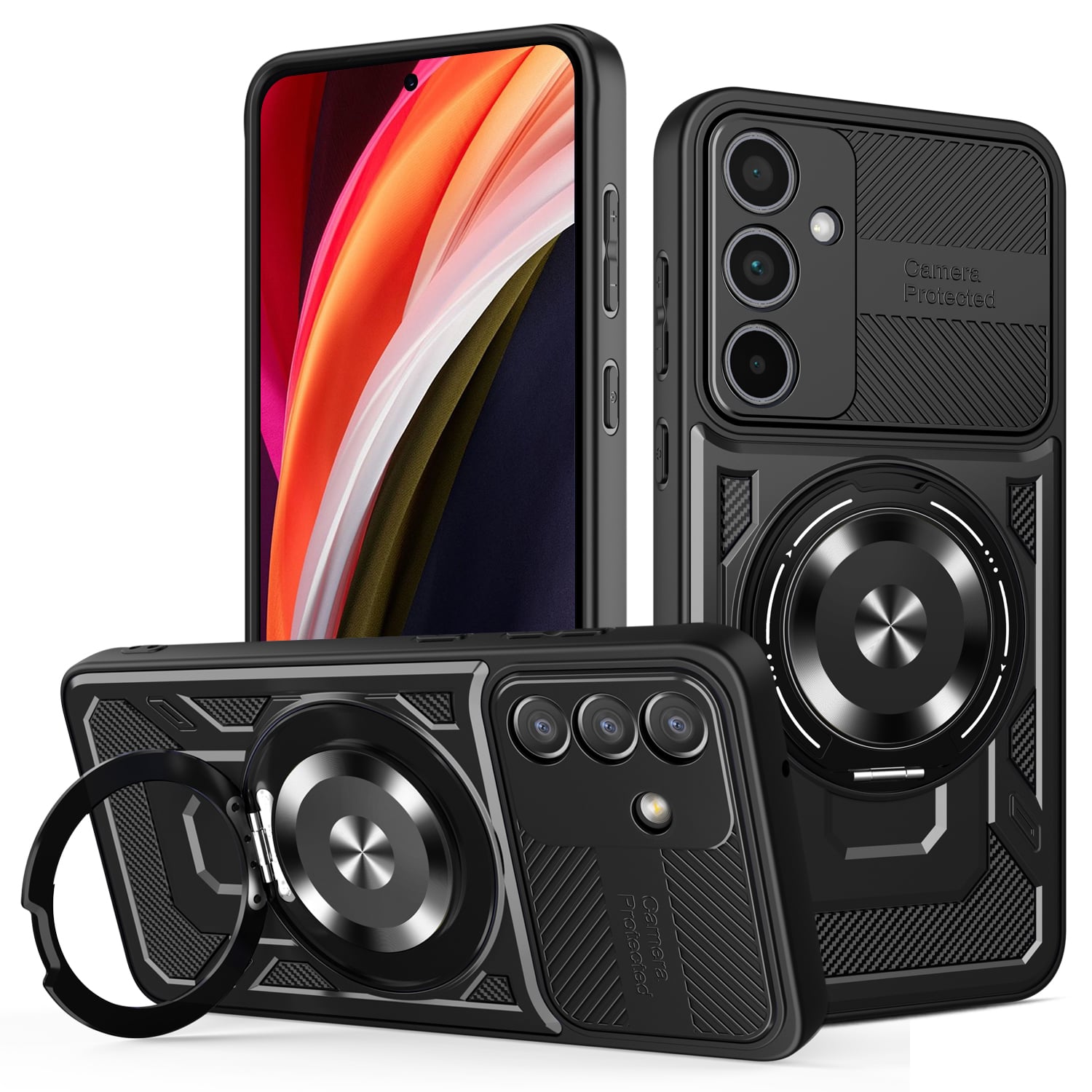 Defender 360 Full Cover Σιλικόνης / Πλαστικό Μαύρο (Galaxy S26)
