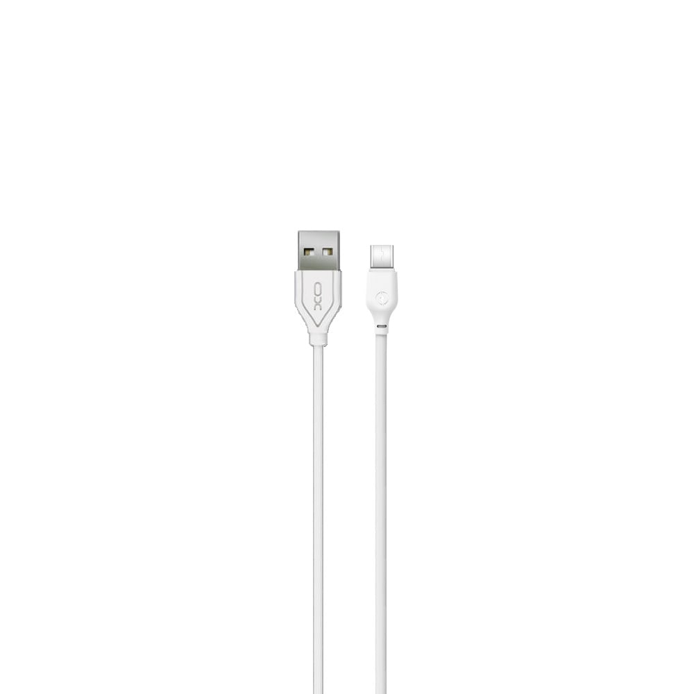 XO NB103 USB 2.0 Cable USB-C male - USB-A Λευκό 2m (16.005.0072)