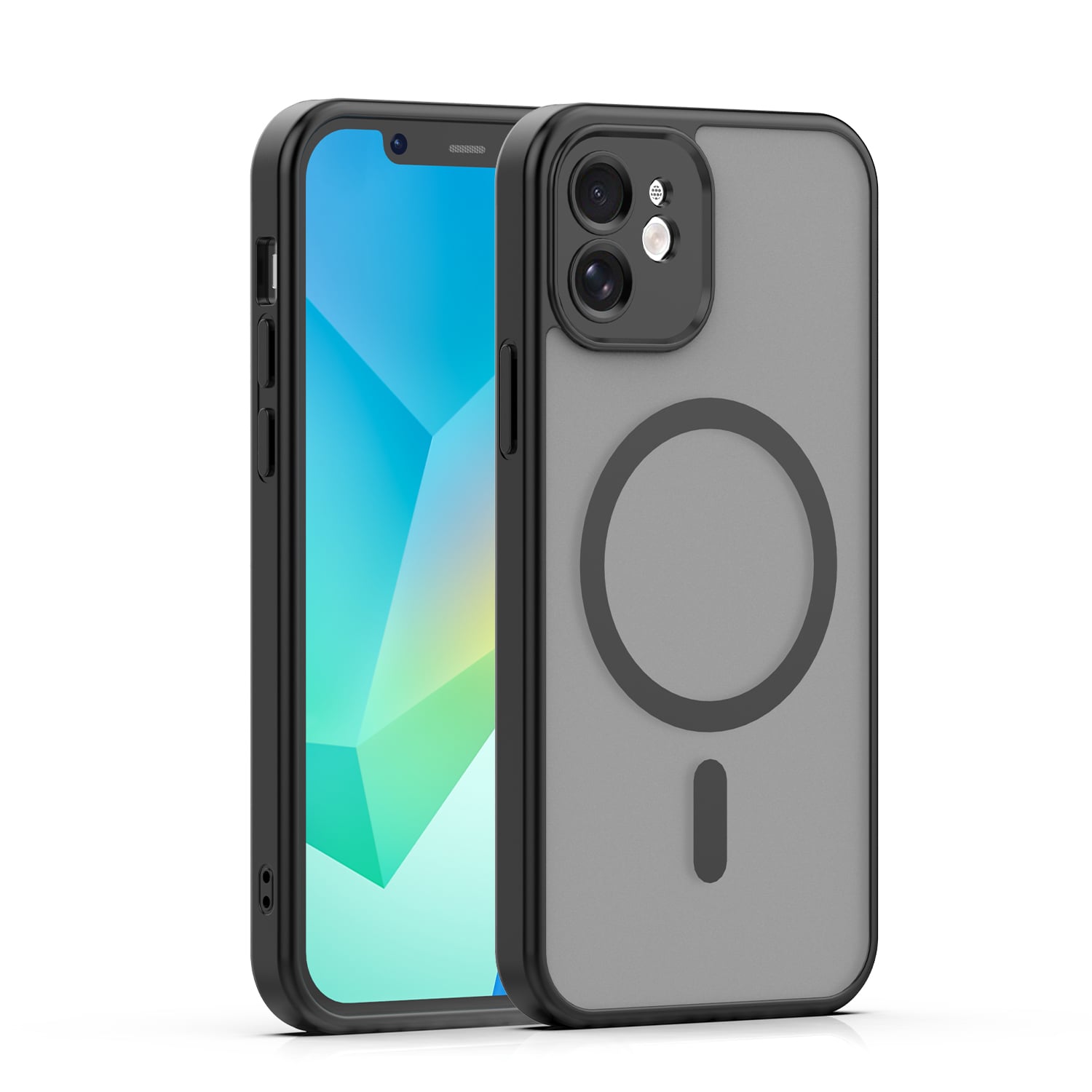 Mag Matt Back Cover Μαύρο (iPhone 12)