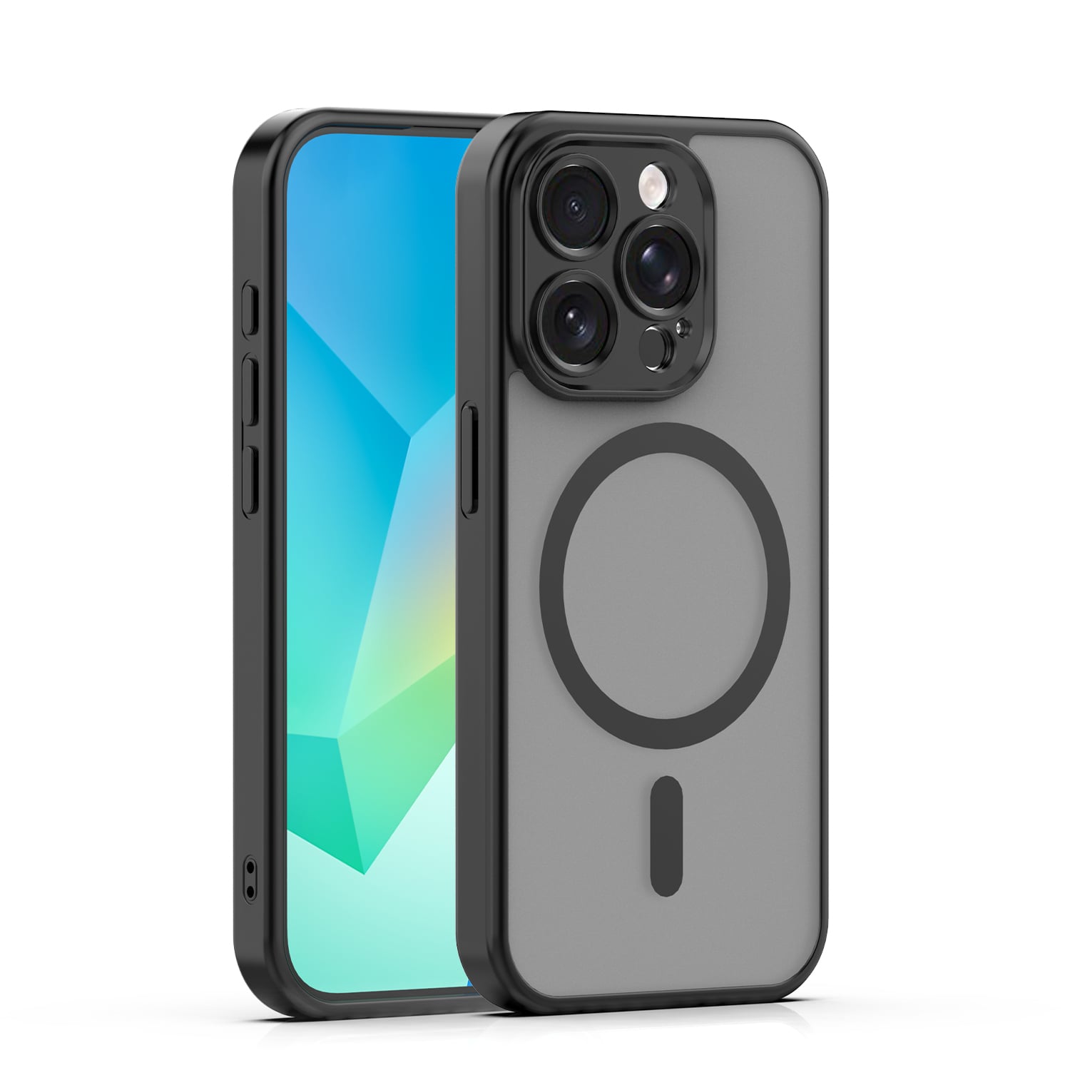 Mag Matt Back Cover Μαύρο (iPhone 15 Pro)