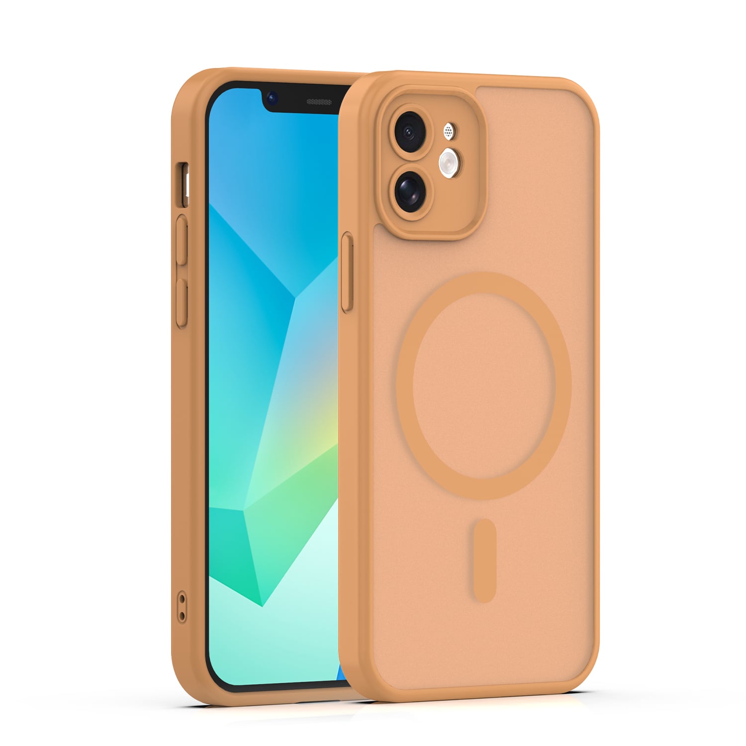 Mag Matt Back Cover Καφέ (iPhone 12)