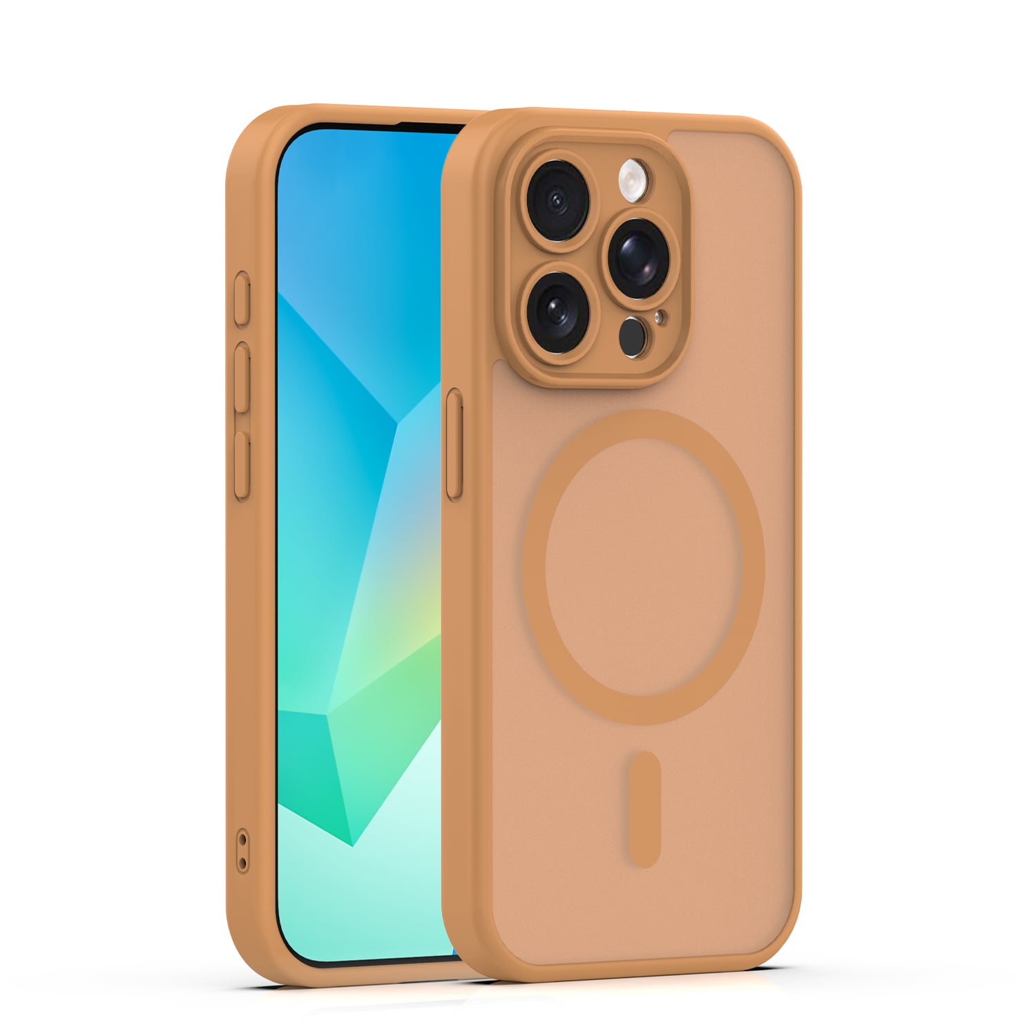 Mag Matt Back Cover Καφέ (iPhone 15 Pro)