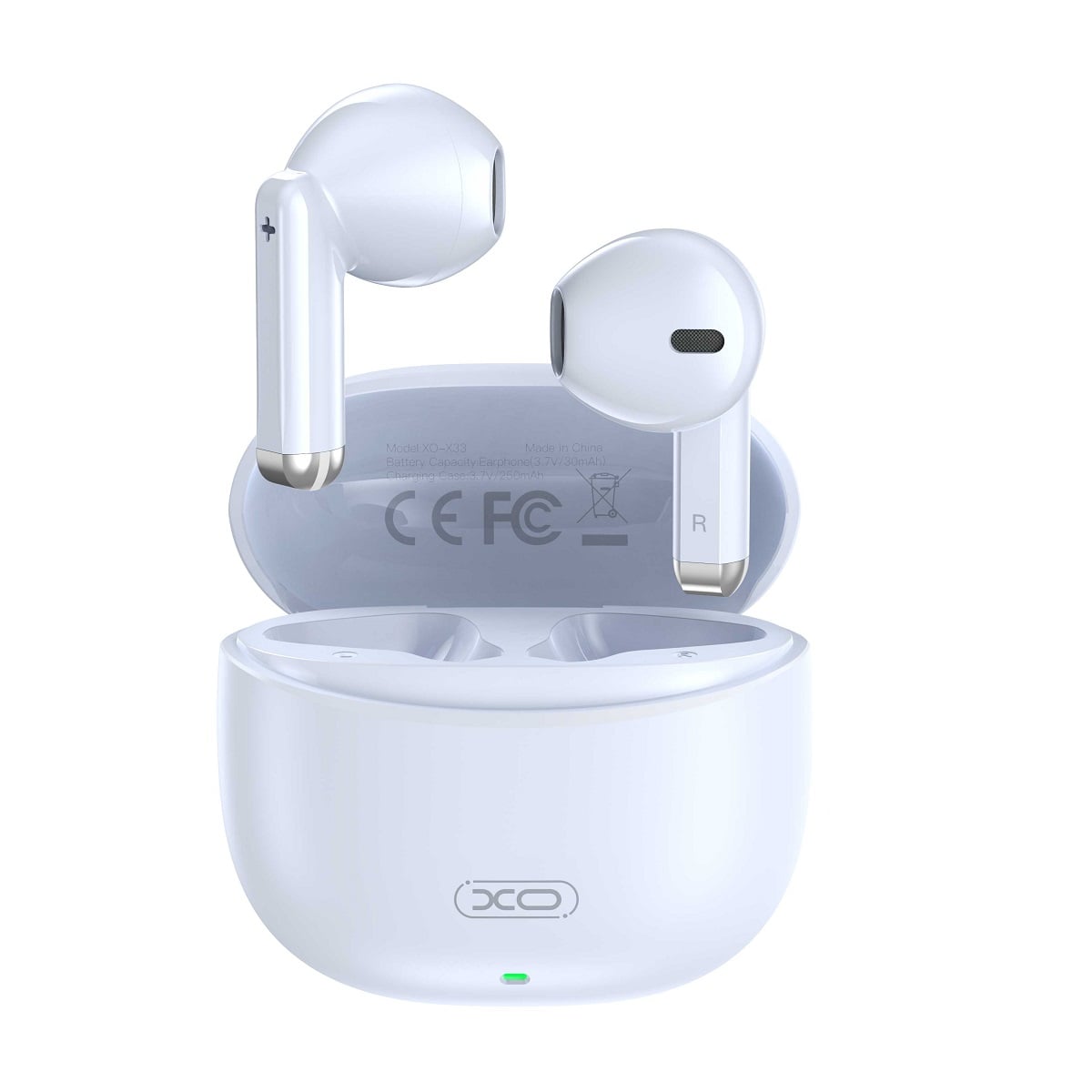 XO X33 Tws In-ear Bluetooth Handsfree Ακουστικά με Θήκη Φόρτισης Μπλε
