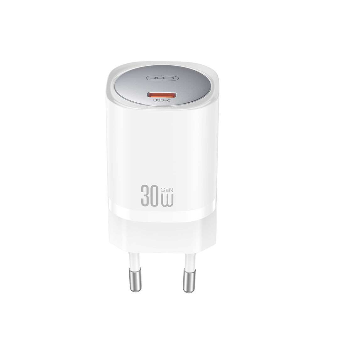 XO Φορτιστής Χωρίς Καλώδιο GaN με Θύρα USB-C 30W Power Delivery Λευκός (CE20)