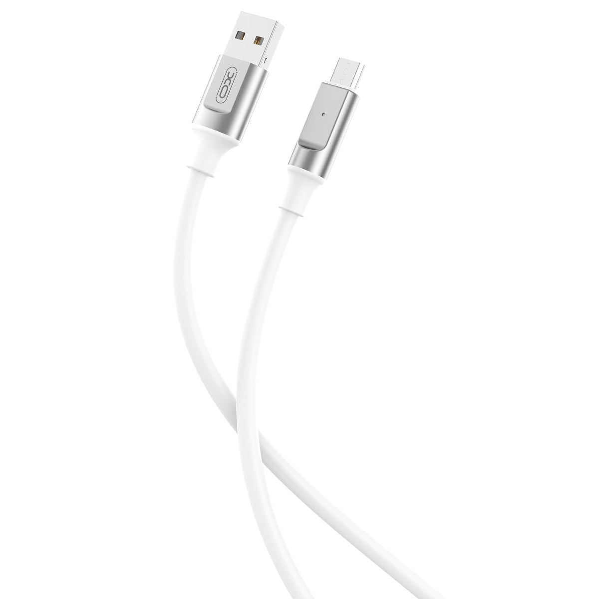 XO NB251 Regular USB 2.0 to micro USB Cable Λευκό 1m 1τμχ