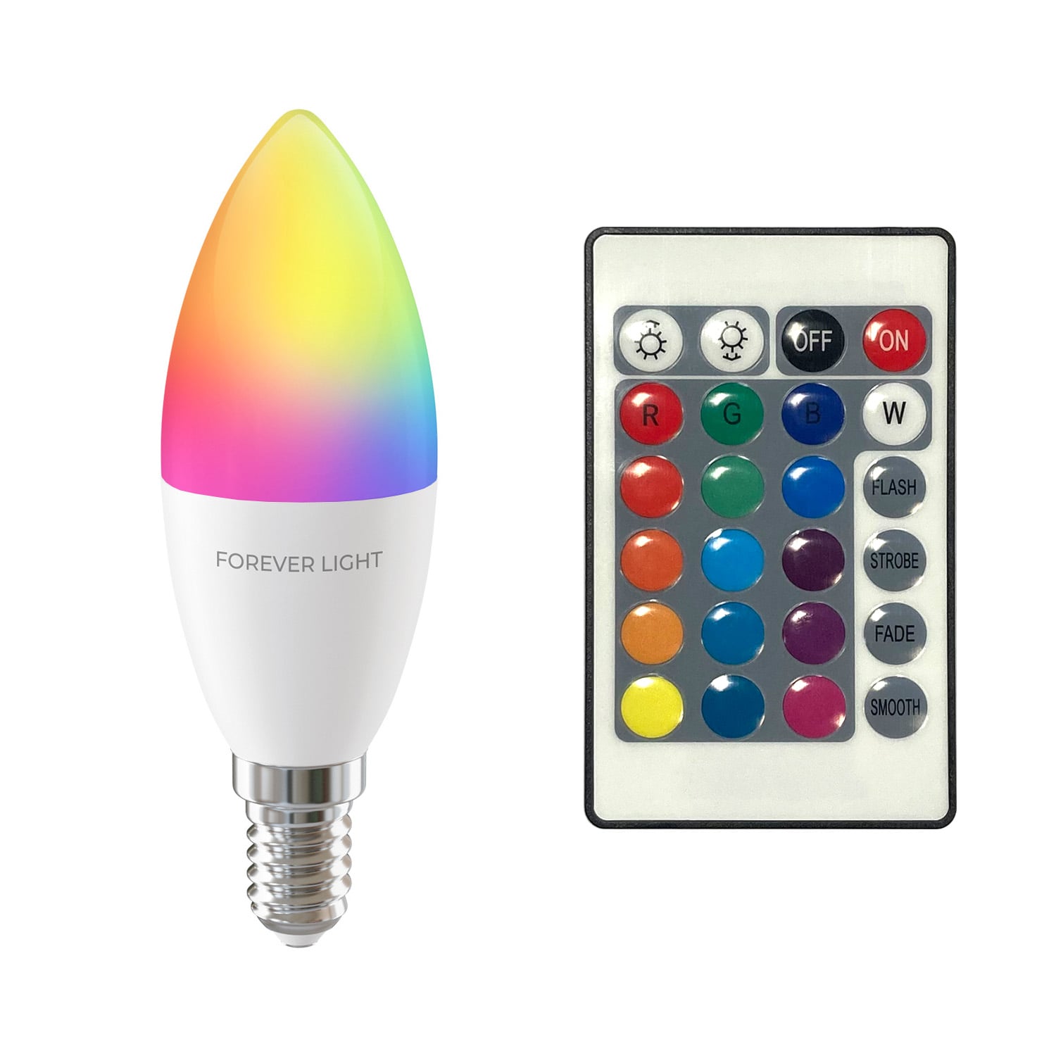Forever Light Bulb Λάμπα LED 5W για Ντουί E14 και Σχήμα C37 Φυσικό Λευκό 500lm