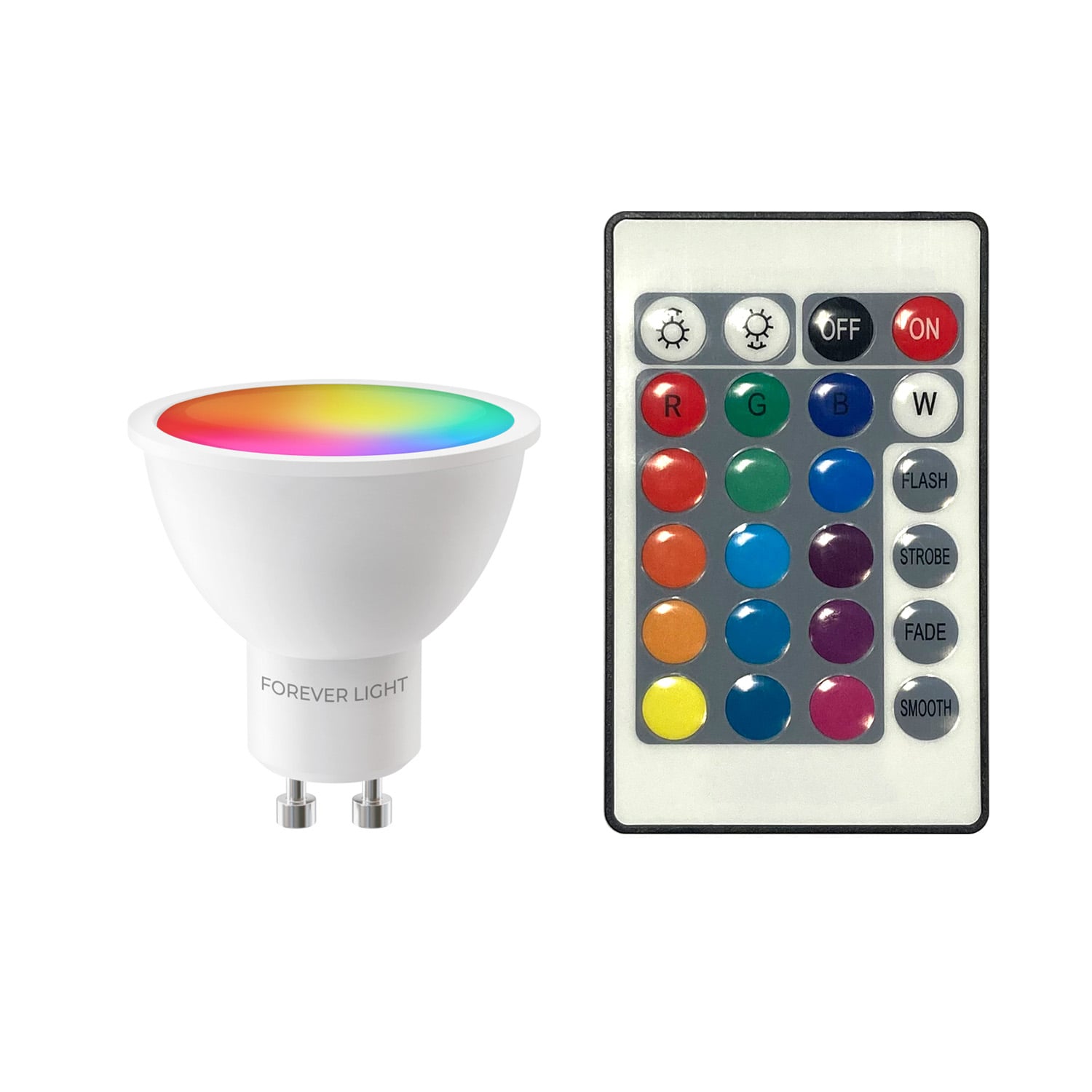 Forever Light Bulb Λάμπα LED 4.8W για Ντουί GU10 και Σχήμα C37 Φυσικό Λευκό 440lm