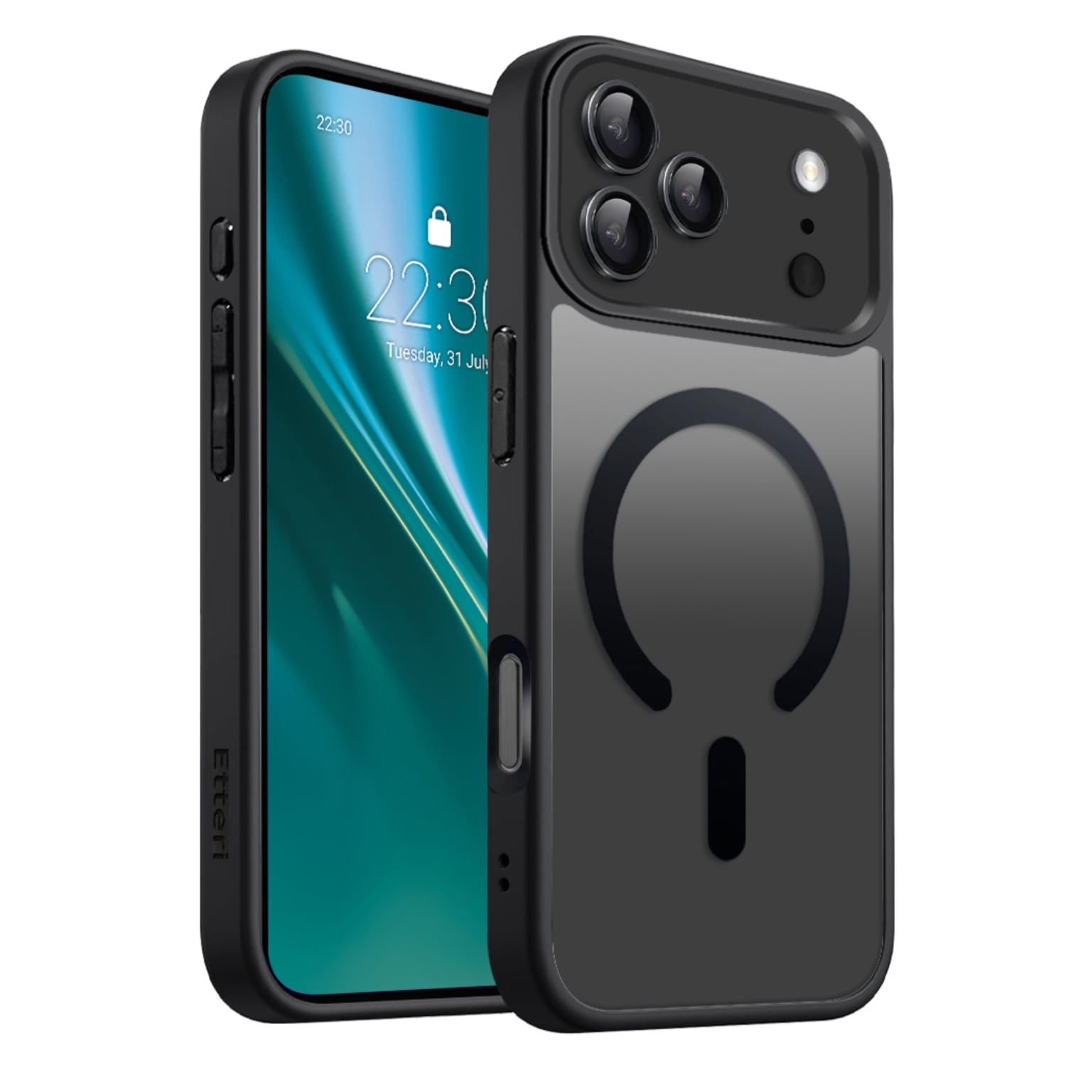 Etteri Back Cover Σιλικόνης / Πλαστικό Μαύρο (iPhone 17 Pro)