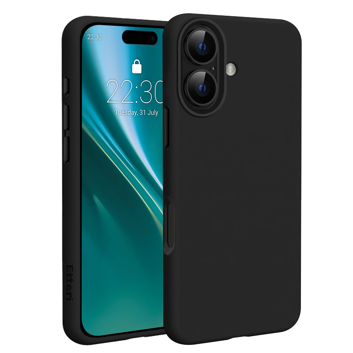 Etteri Back Cover Σιλικόνης Μαύρο (iPhone 17)