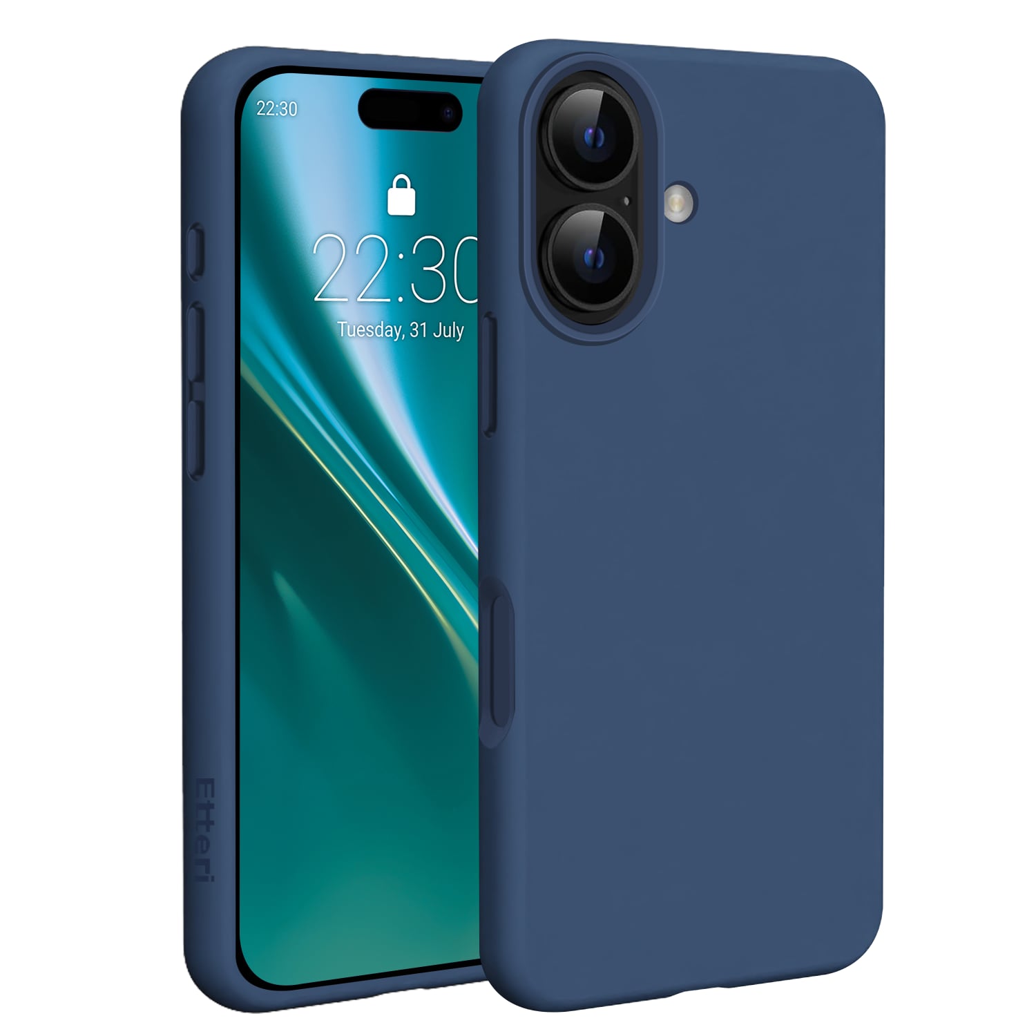 Etteri Back Cover Σιλικόνης Navy Μπλε (iPhone 17)