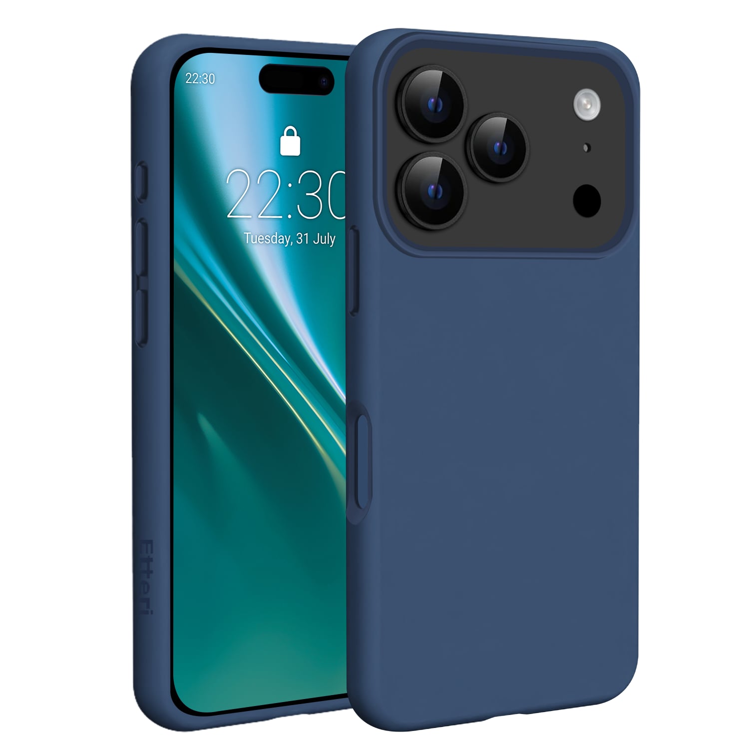 Etteri Back Cover Σιλικόνης Navy Μπλε (iPhone 17 Pro)