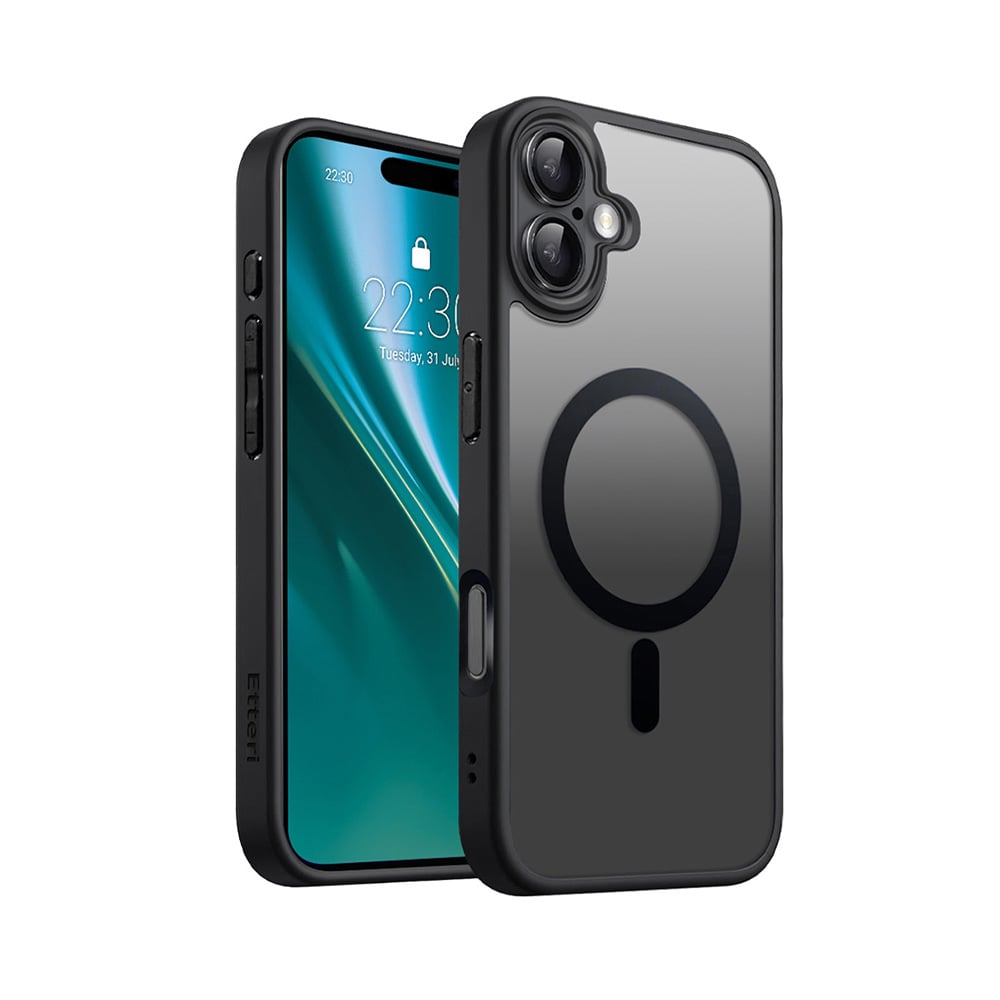 Etteri Back Cover Σιλικόνης / Πλαστικό Μαύρο (iPhone 16)