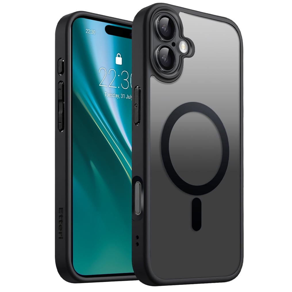 Etteri Back Cover Πλαστικό Μαύρο (iPhone 16 Plus)