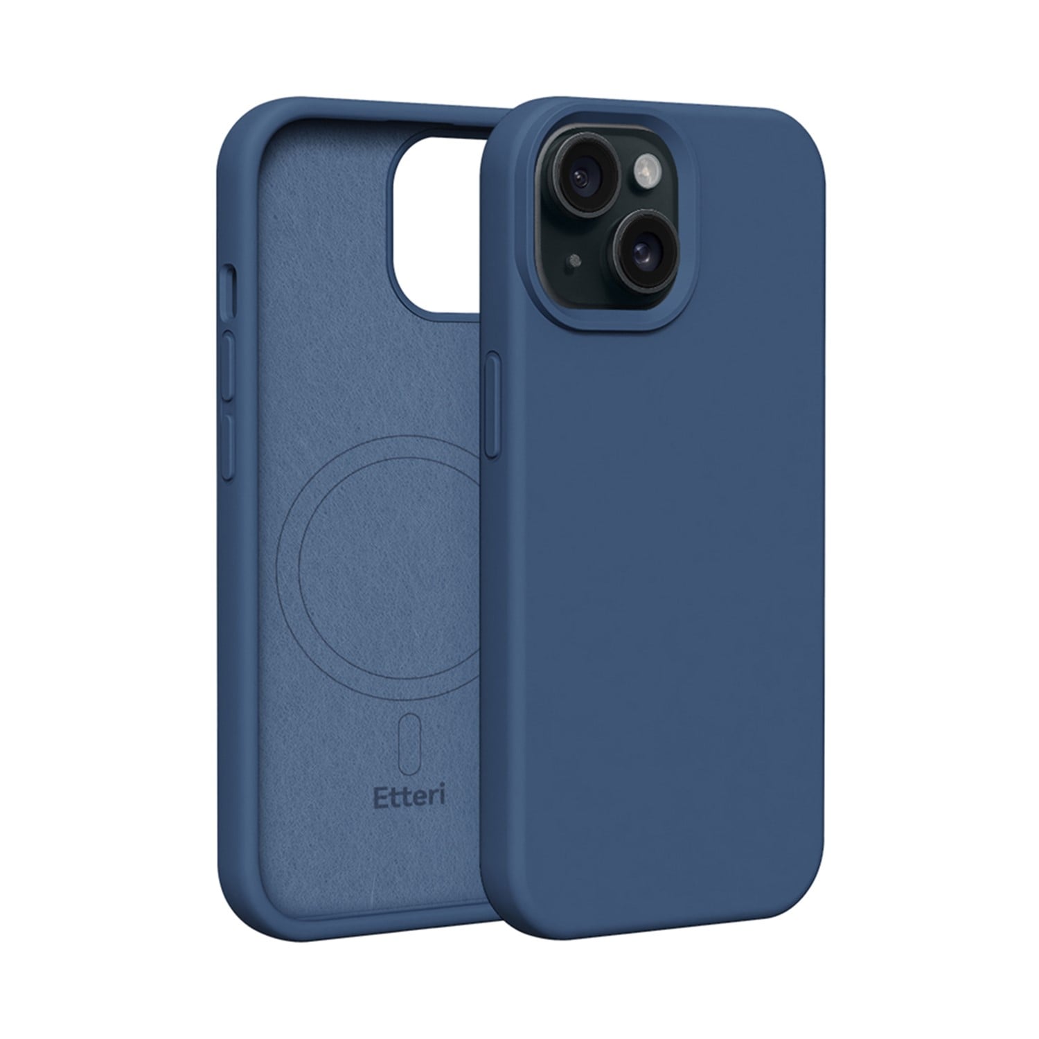 Etteri Back Cover Σιλικόνης Navy Μπλε (iPhone 15)