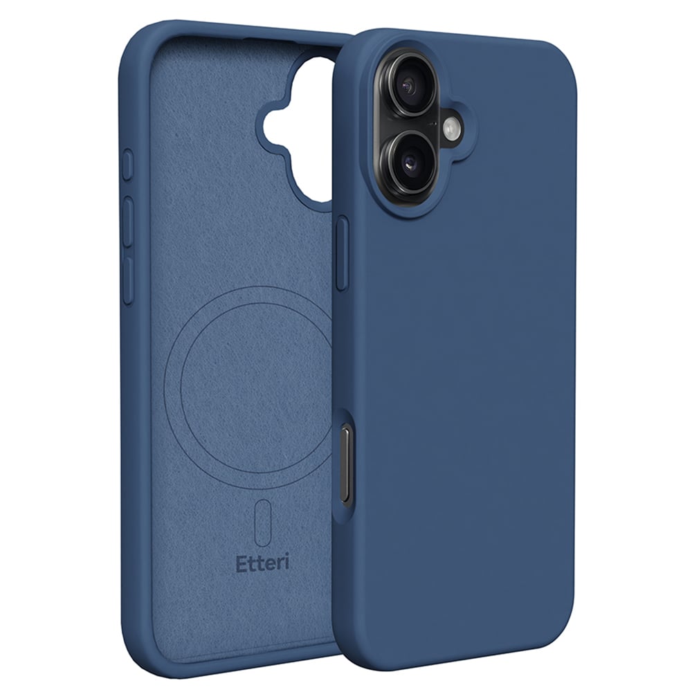 Etteri Back Cover Σιλικόνης Navy Μπλε (iPhone 16 Plus)