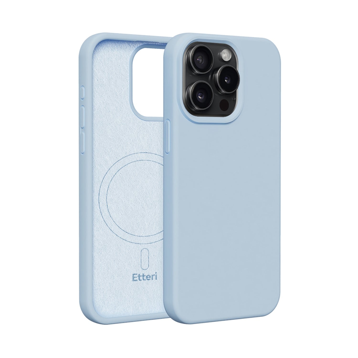 Etteri Back Cover Σιλικόνης Μπλε (iPhone 15 Pro Max)