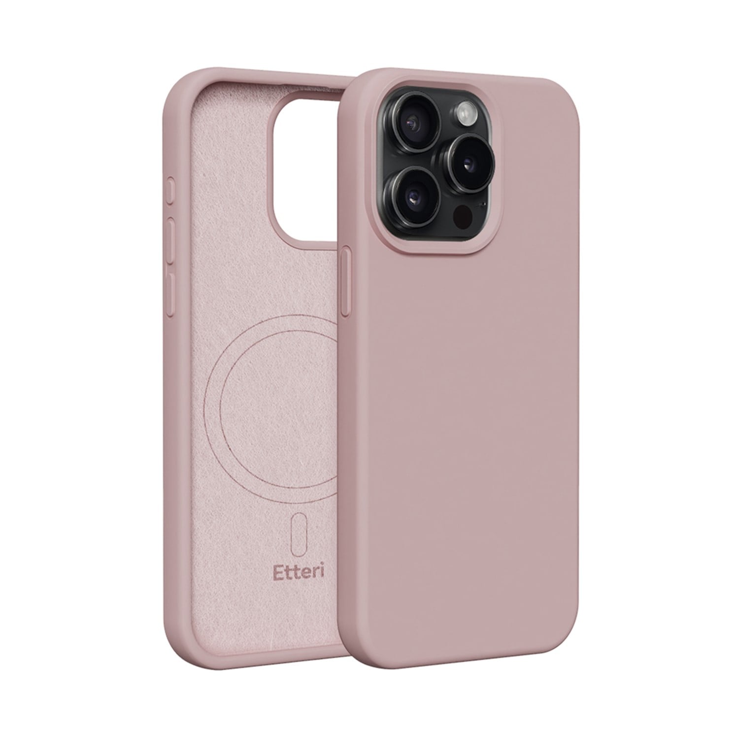 Etteri Back Cover Σιλικόνης Ροζ (iPhone 15 Pro Max)