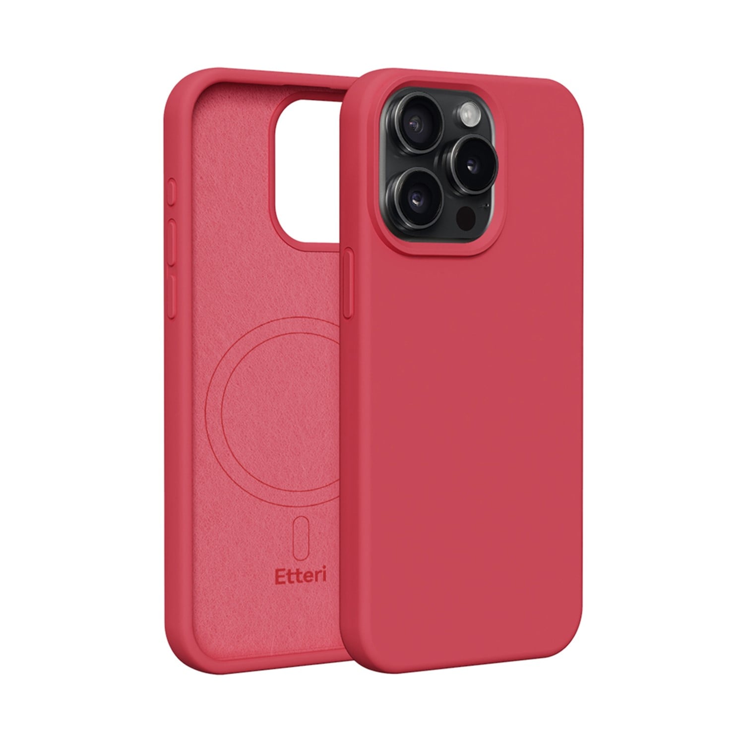 Etteri Back Cover Σιλικόνης Κόκκινο (iPhone 15 Pro Max)