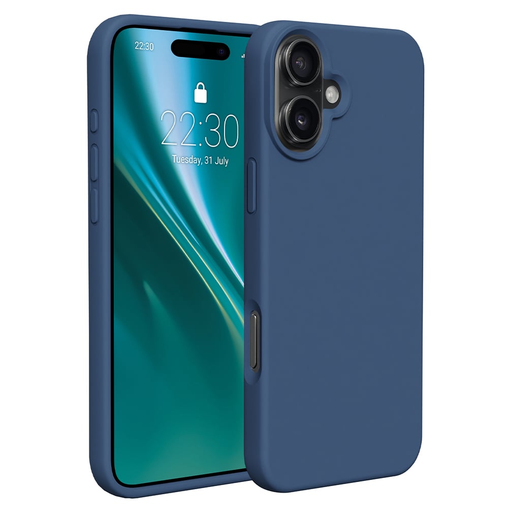 Etteri Back Cover Σιλικόνης Navy Μπλε (iPhone 16 Plus)