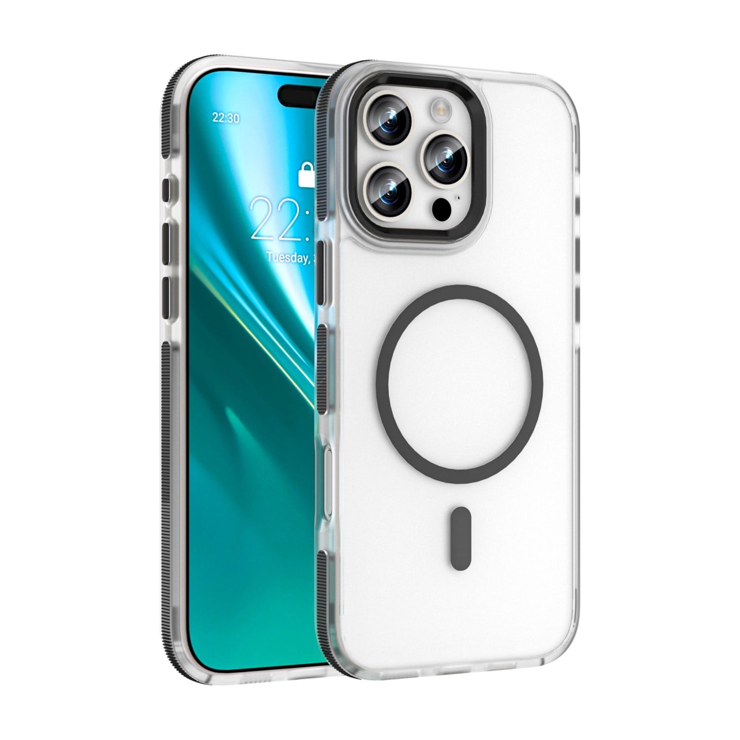 Etteri Icy Mag Back Cover Σιλικόνης / Πλαστικό Μαύρο (iPhone 16 Pro Max)