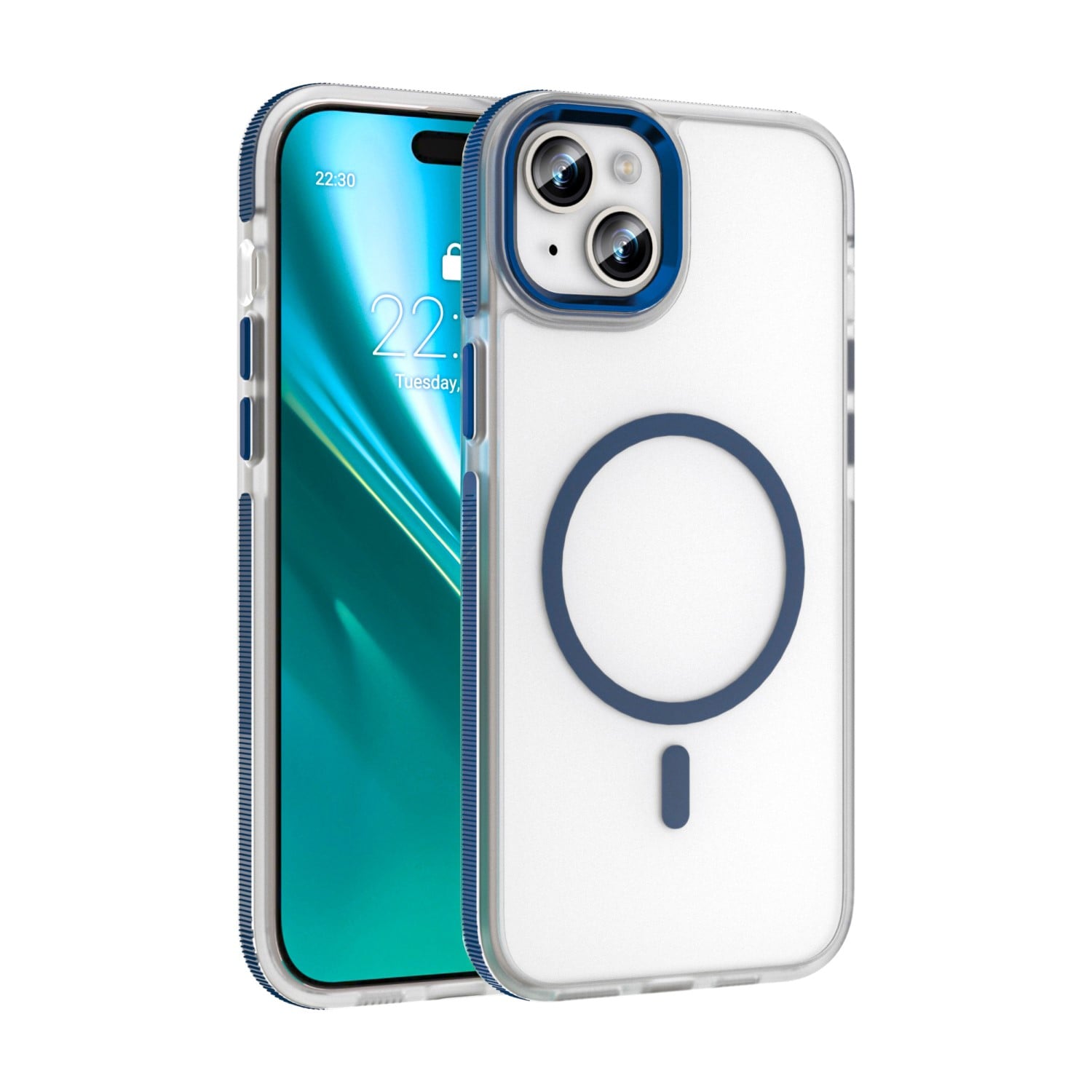 Etteri Icy Mag Back Cover Σιλικόνης / Πλαστικό Μπλε (iPhone 13)
