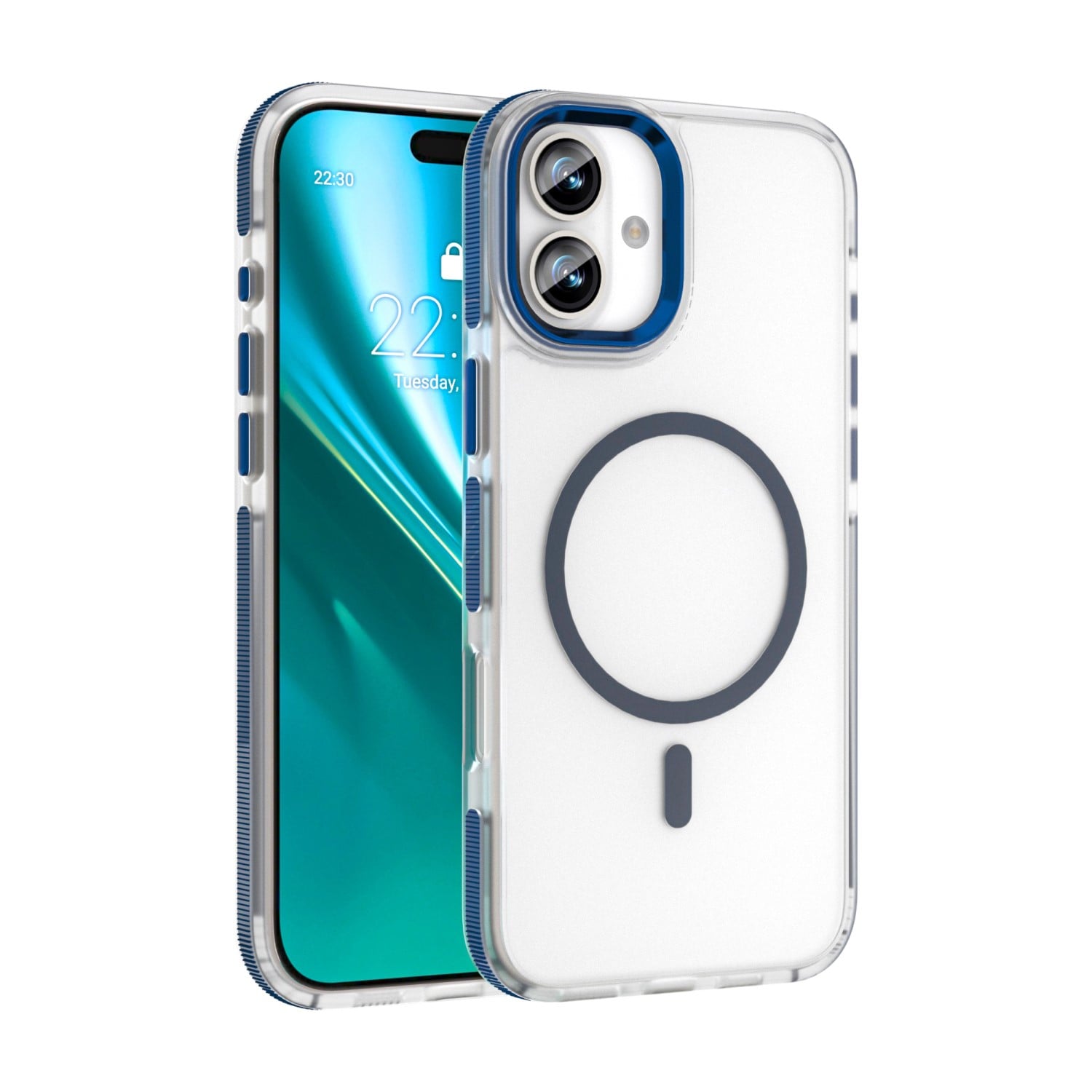 Etteri Icy Mag Back Cover Σιλικόνης / Πλαστικό Μπλε (iPhone 16)