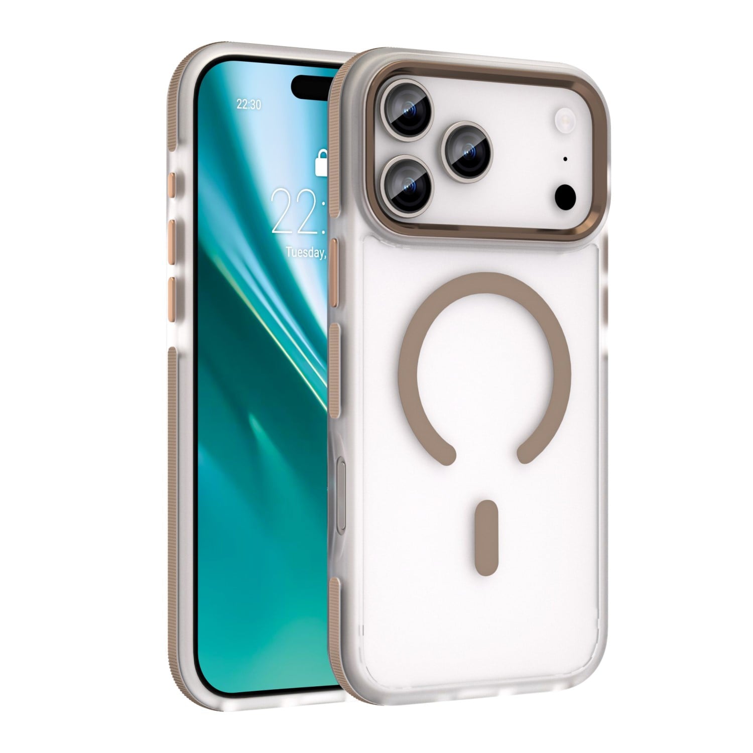 Etteri Icy Mag Back Cover Σιλικόνης / Πλαστικό Χρυσό (iPhone 17 Pro Max)