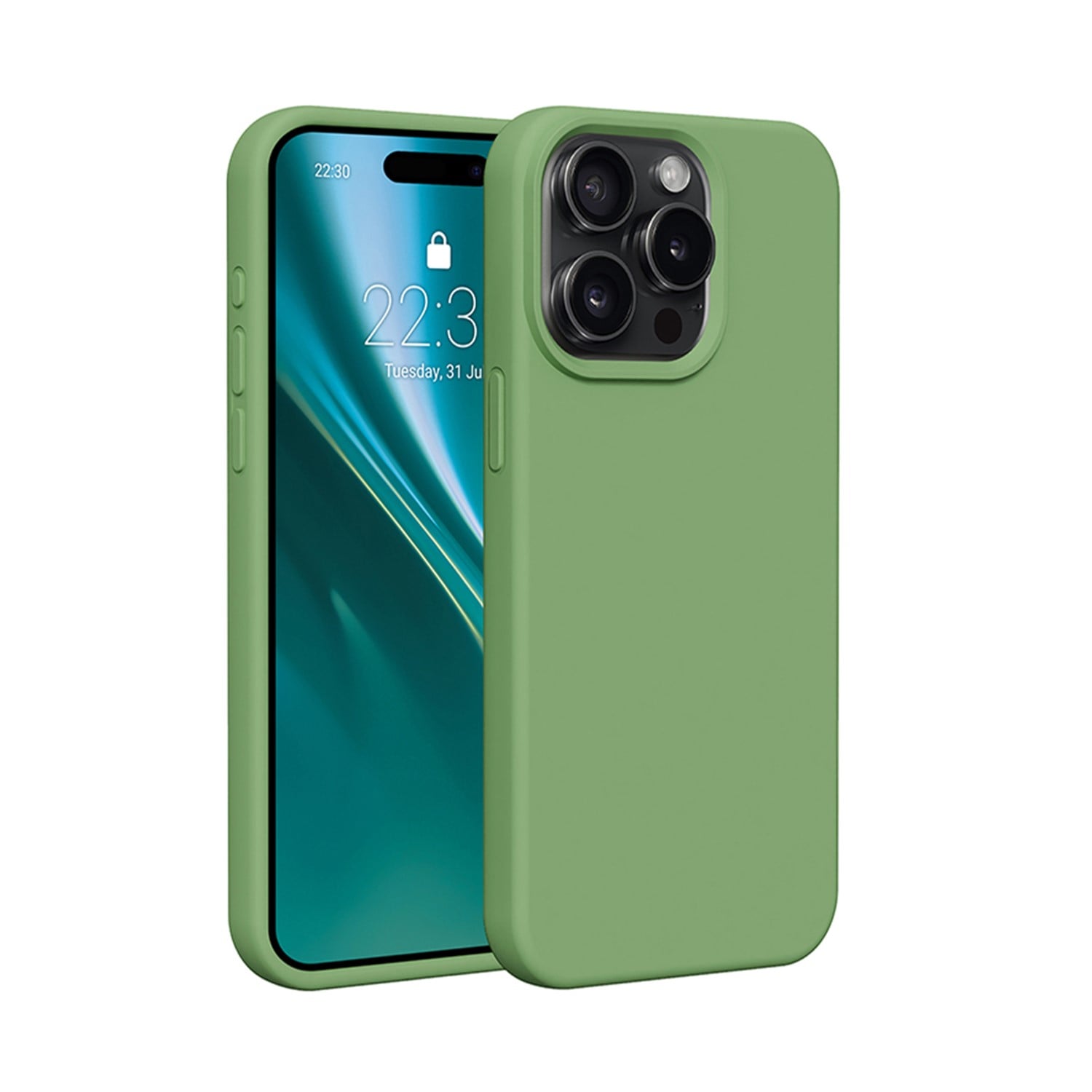 Etteri Back Cover Σιλικόνης Πράσινο (iPhone 15 Pro)