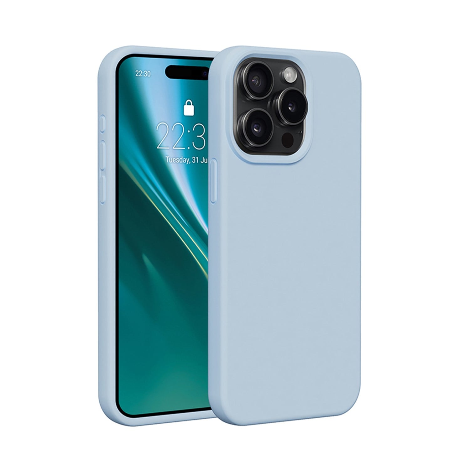 Etteri Back Cover Σιλικόνης Γαλάζιο (iPhone 15 Pro Max)